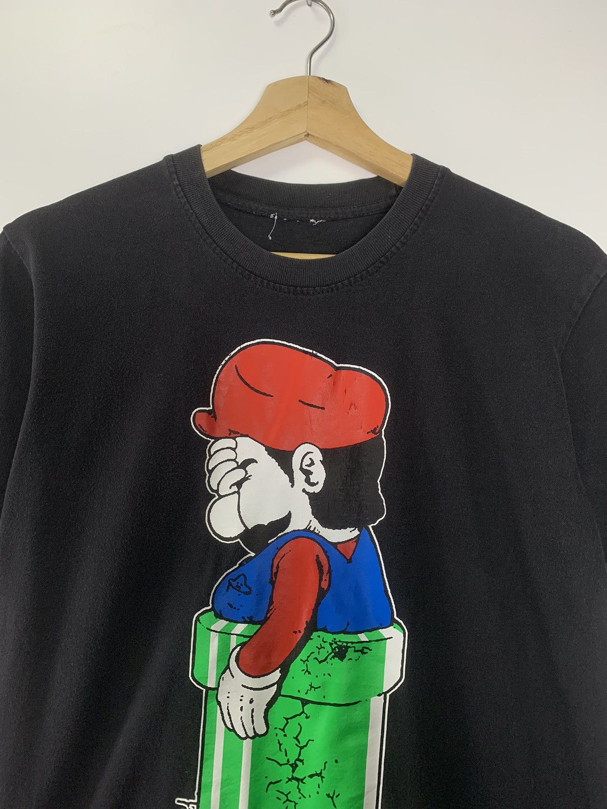 The Game × Vintage Vintage 90s Mario Fail T-shirt Size US S / EU 44-46 / 1 - 3 Thumbnail