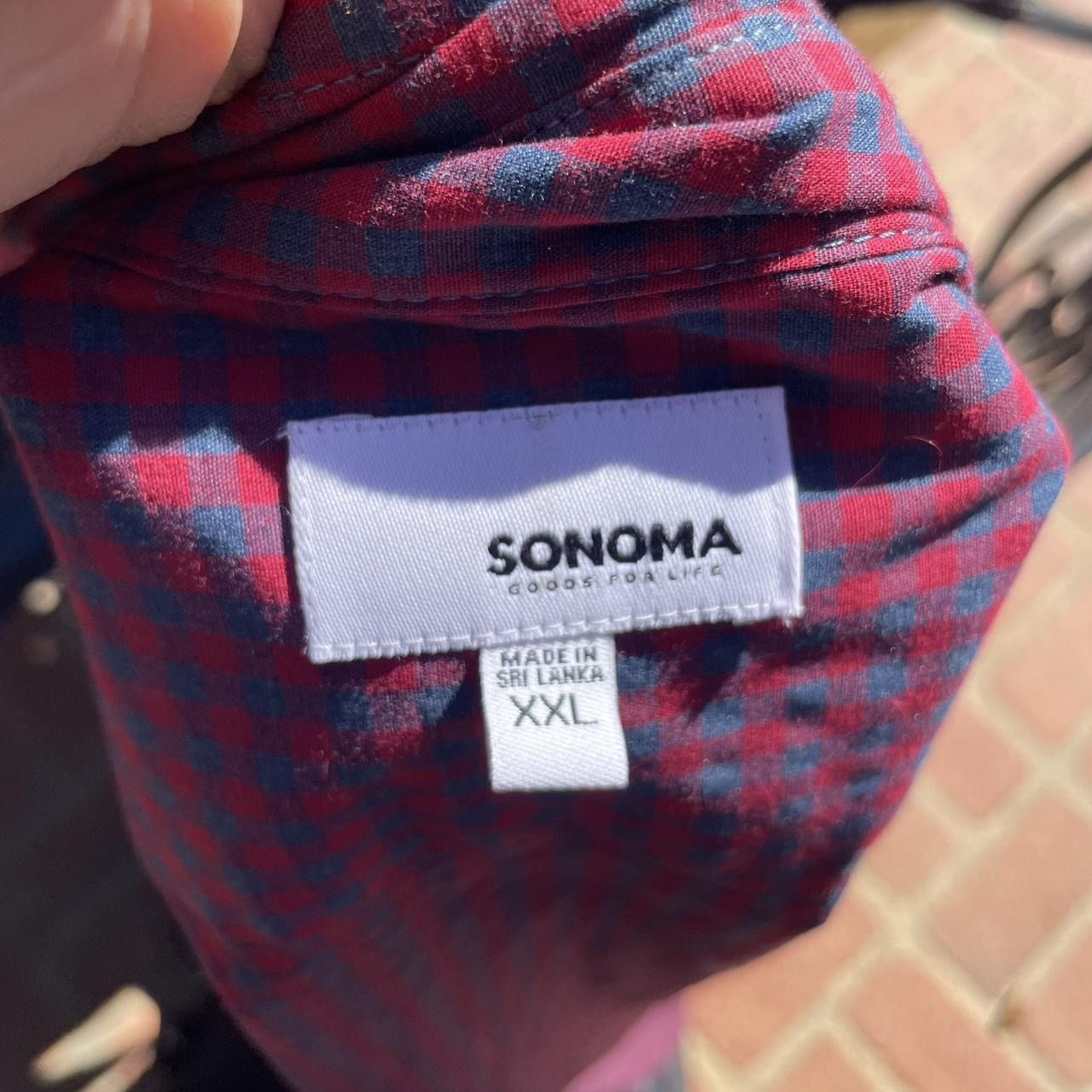 Carhartt × Sonoma × Zara Sonoma men’s burgundy plaid button up shirt sz XXL Size US XXL / EU 58 / 5 - 4 Thumbnail
