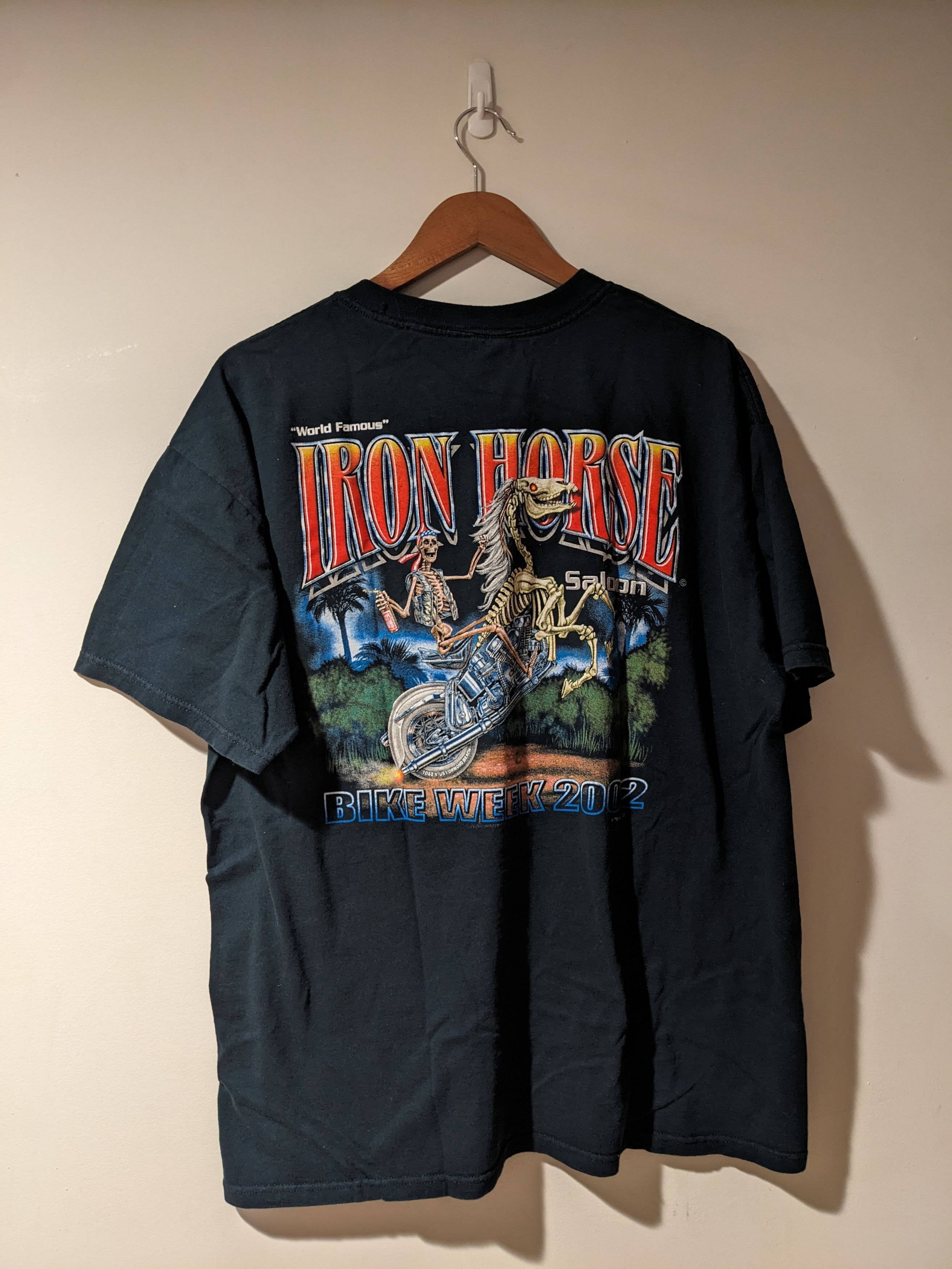 Harley Davidson × Vintage Vintage 2002 Bike Week Iron Horse Motorcycle X-Large T-Shirt Size US XL / EU 56 / 4 - 1 Thumbnail