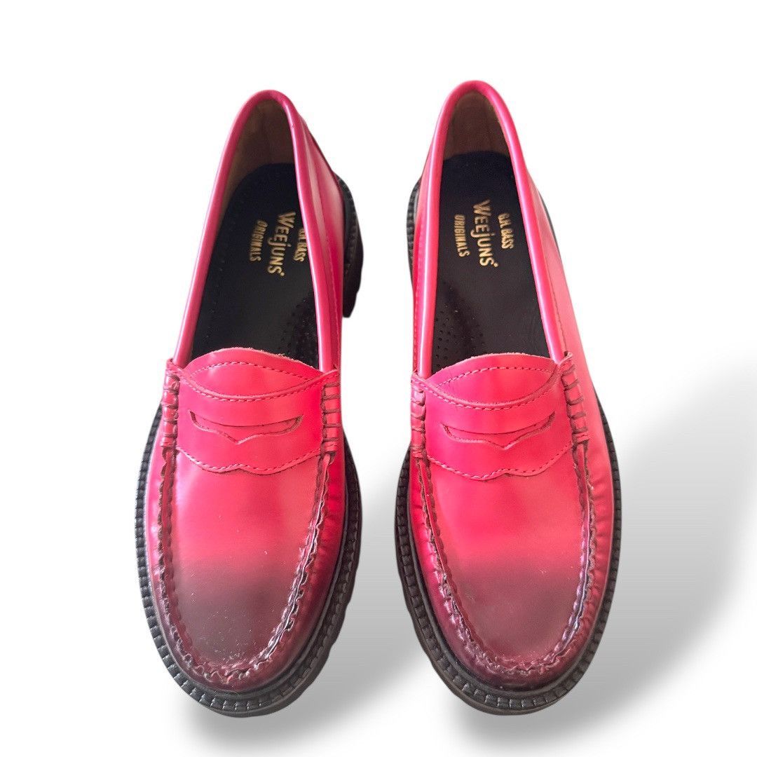 G.H. Bass & Co. G.H. Bass Whitney Candy Lug Weejun Penny Loafers Pink Ombre Size US 5.5 / IT 35.5 - 2 Thumbnail