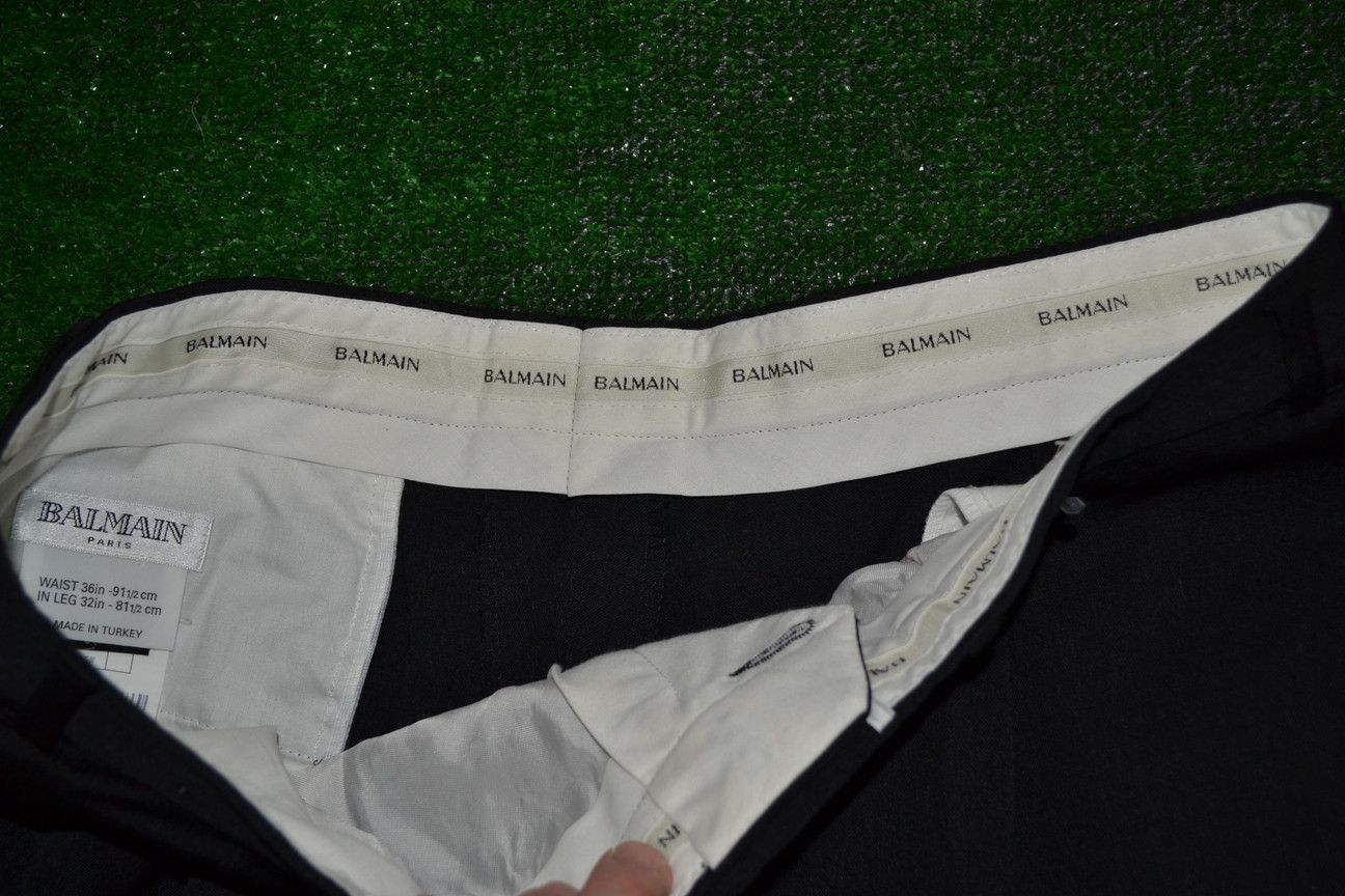 Balmain × Pierre Balmain × Vintage Vintage Balmain Classic Suit Wool Pants W 36 L 32 Size US 36 / EU 52 - 3 Thumbnail