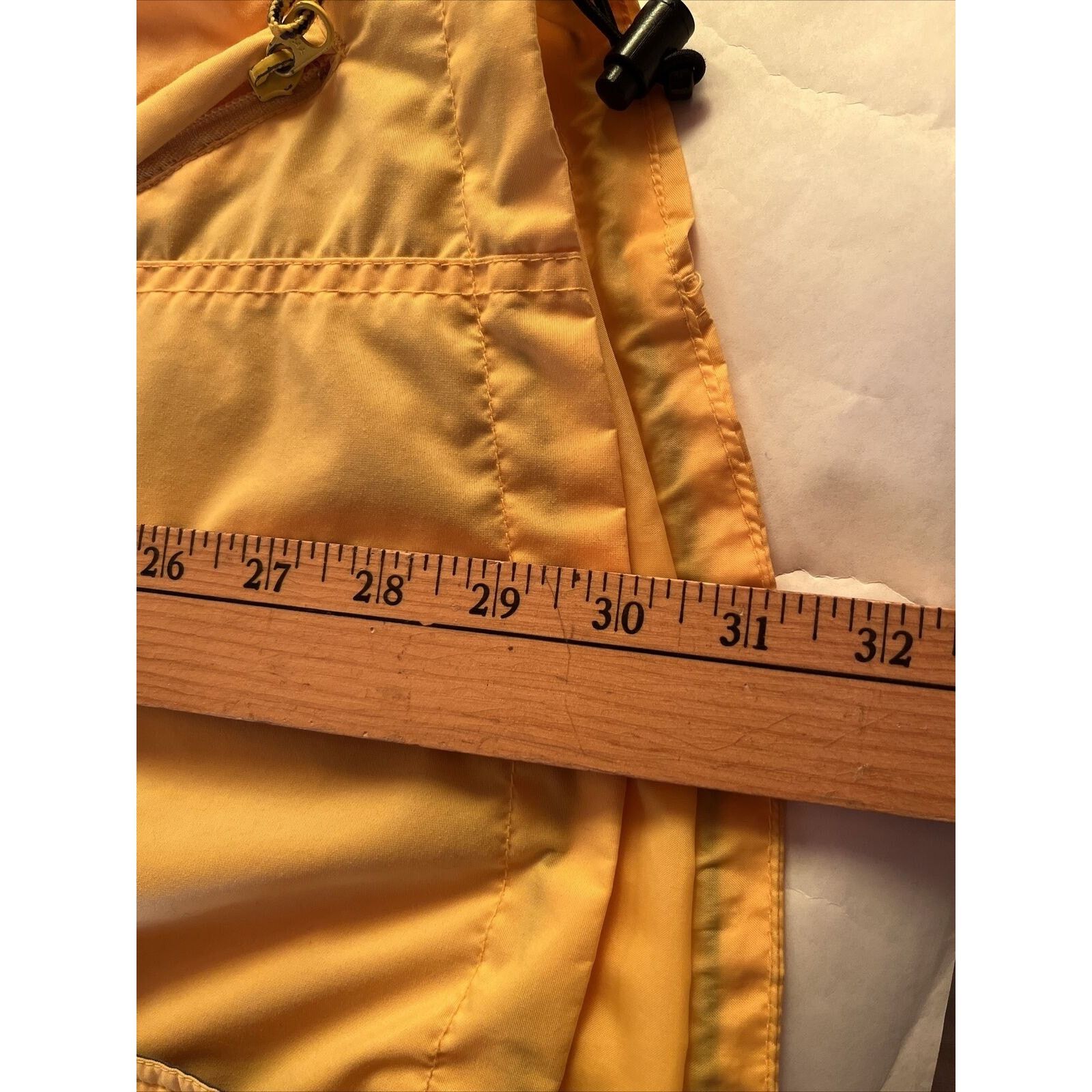 Columbia Columbia Womens L Yellow LS Polyester Nylon Hooded Rain Coat Size L / US 10 / IT 46 - 10 Thumbnail