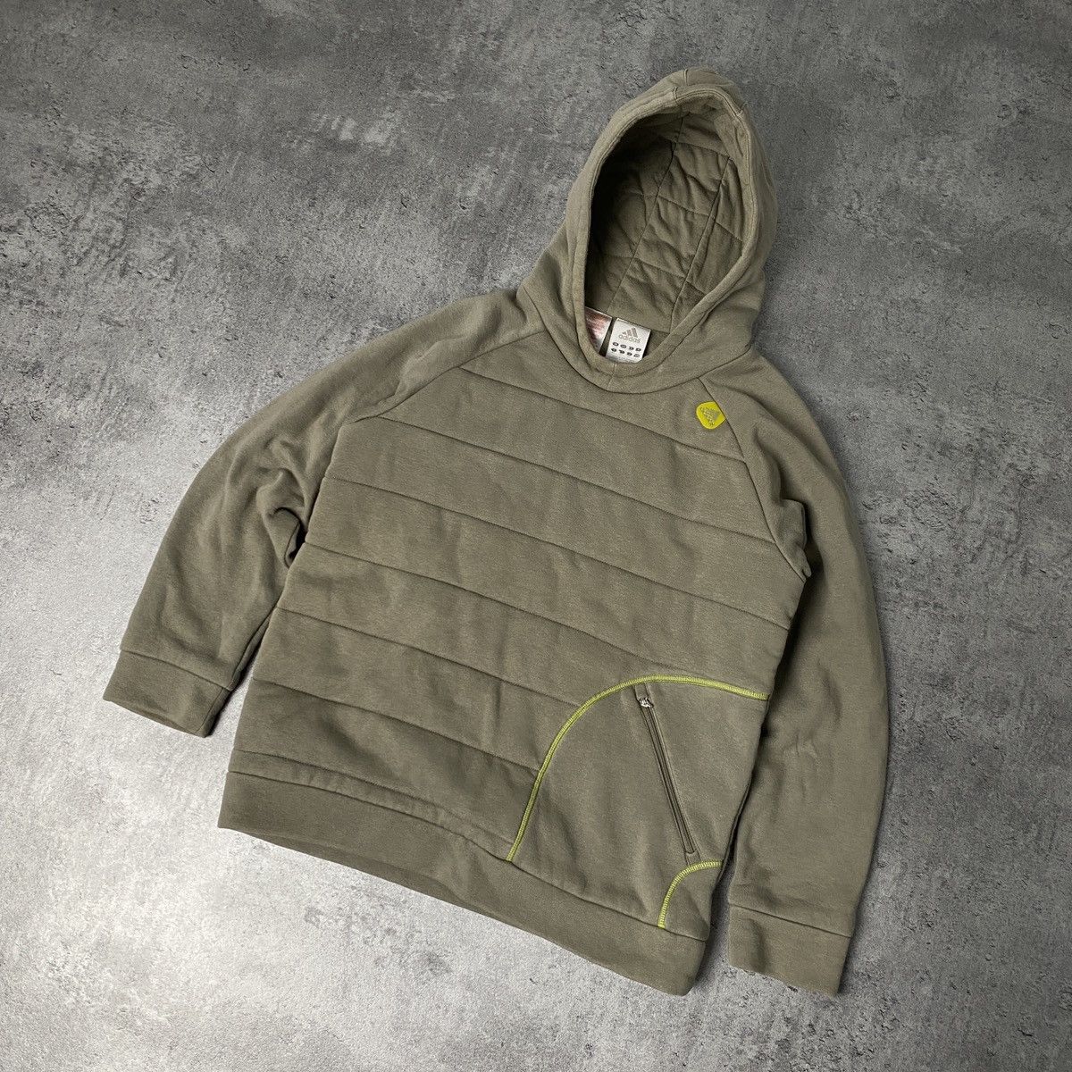 Adidas × Vintage Adidas khaki hoodie - L Size US L / EU 52-54 / 3 - 1 Thumbnail