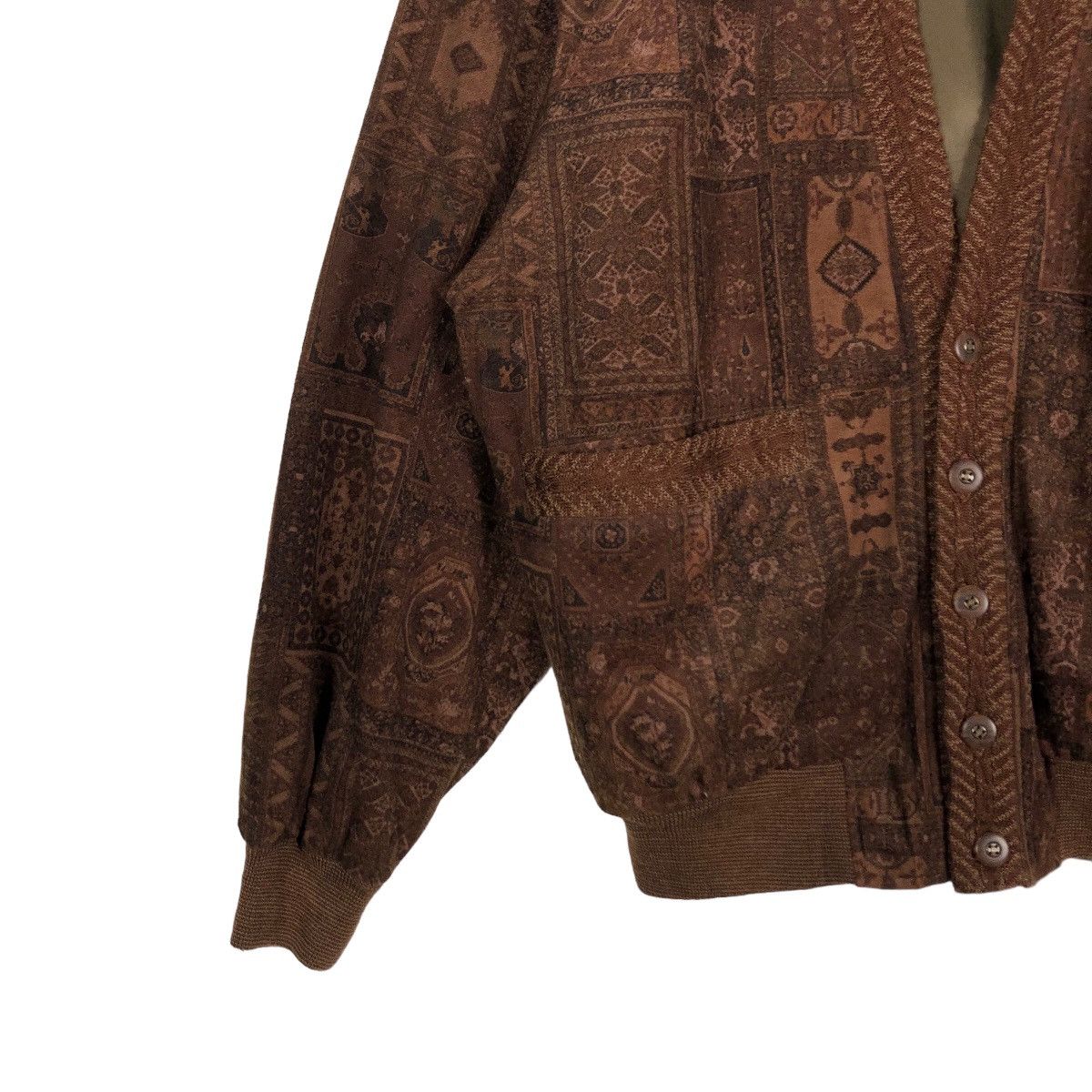 Japanese Brand 🔥90’s Vintage Cardigan Bomber Jacket Navajo Design Size US M / EU 48-50 / 2 - 4 Thumbnail
