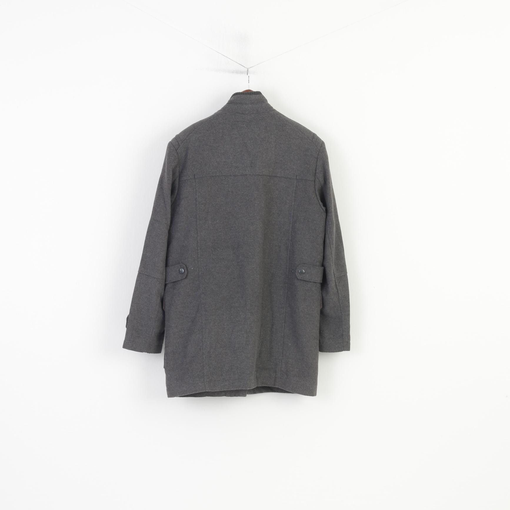 NEXT Next Men M Coat Grey Signature Full Zipper Vintage 11005 Size US M / EU 48-50 / 2 - 7 Thumbnail