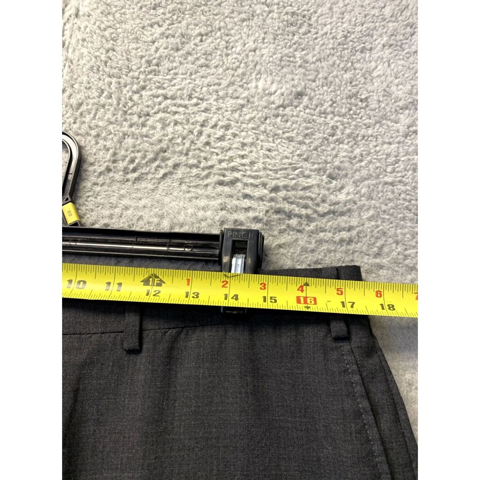 Vintage Indochino Dress Pants Men Size 36 Gray Wool Flat Front Trouser /0804 Size US 36 / EU 52 - 3 Thumbnail