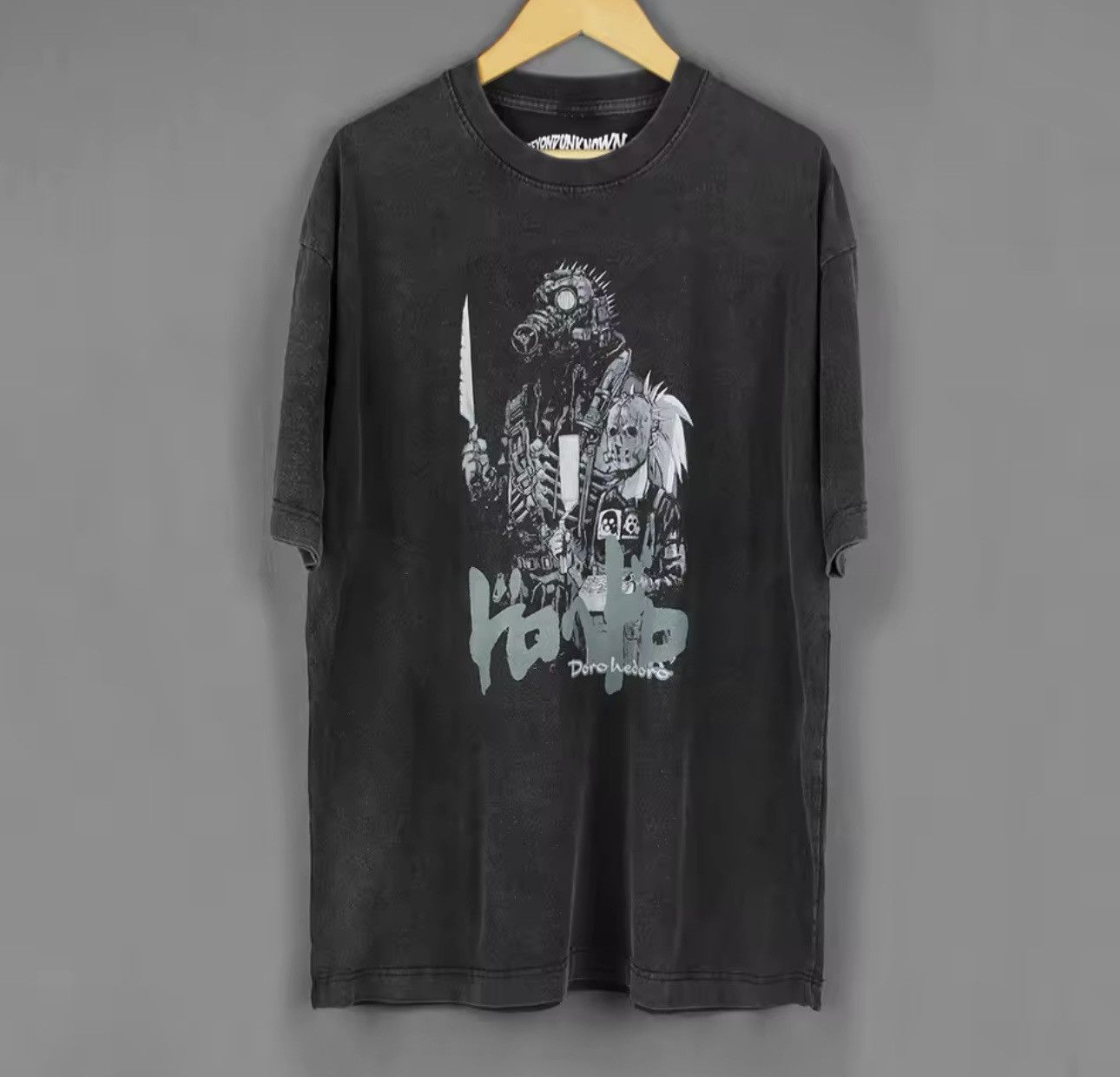 Japanese Brand × Vintage Anime Cartoon Jujutsu Kaisen Washed Black Shirt Size US L / EU 52-54 / 3 - 1 Thumbnail