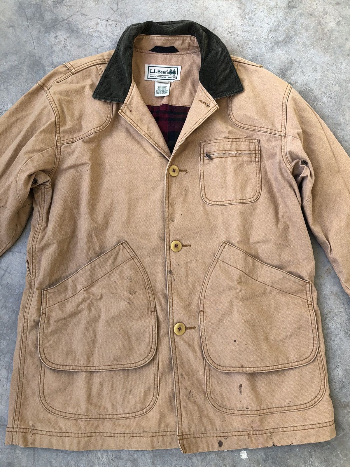 L.L. Bean LL Bean Vintage Barn Chore Lined Hunting Coat Jacket Size US M / EU 48-50 / 2 - 12 Thumbnail