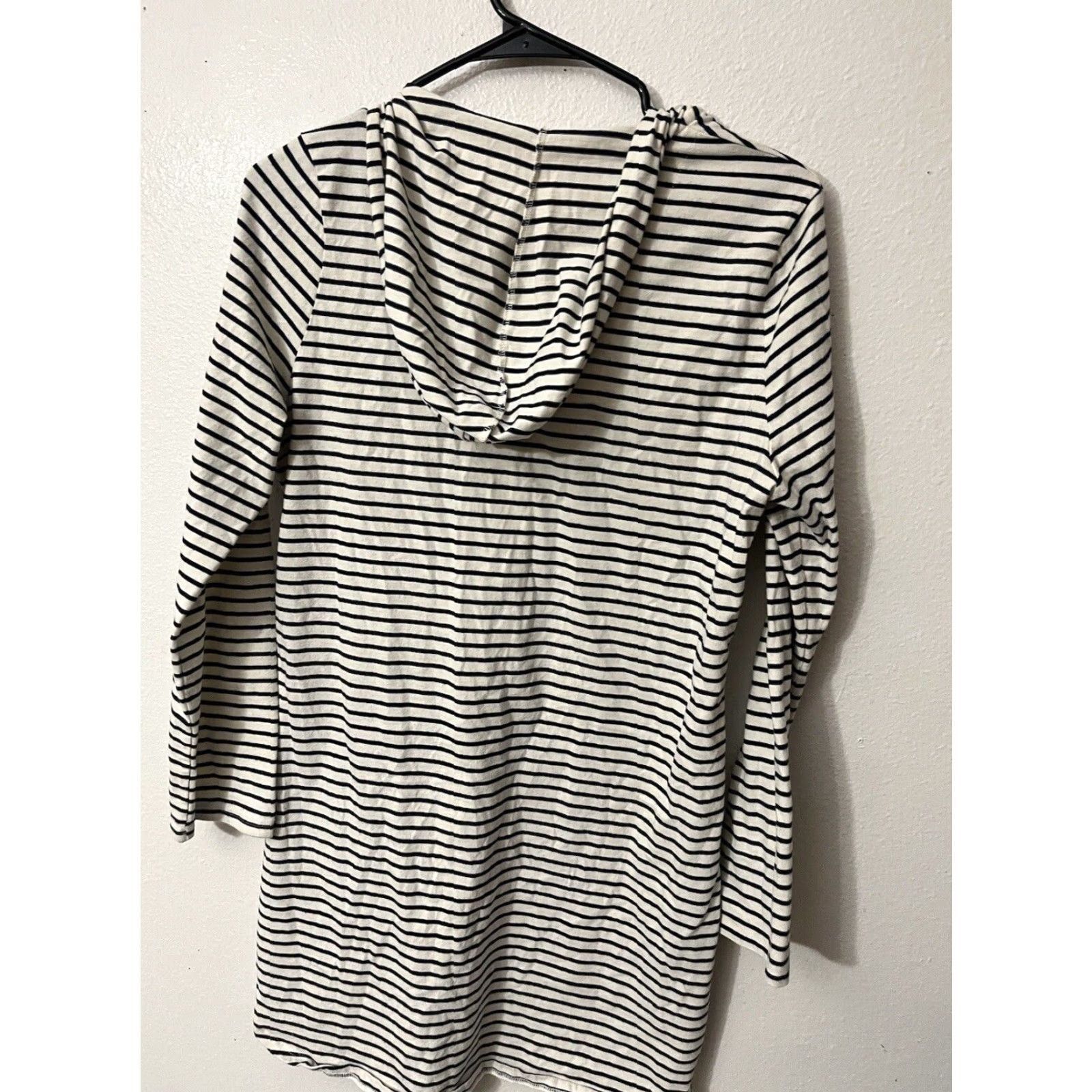 Nautica Nautica Pullover Hoodie Jacket Sweatshirt Striped V-Neck Pockets Lace Up M Women Blue White Nautical Vintage No Size M / US 6-8 / IT 42-44 - 3 Thumbnail