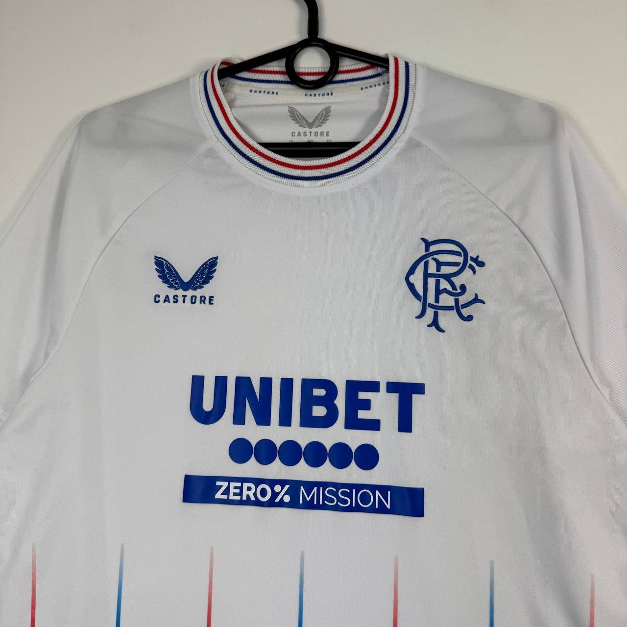 Castore Rangers FC 2023 Away Shirt Castore Unibet Jersey Mens Size M Size US M / EU 48-50 / 2 - 2 Thumbnail