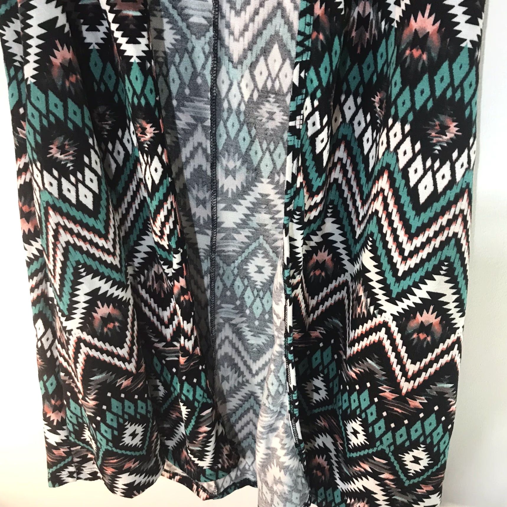 Vintage Honey & Lace Open Front Cardigan Womens Size M New Aztec Multi Size M / US 6-8 / IT 42-44 - 3 Thumbnail