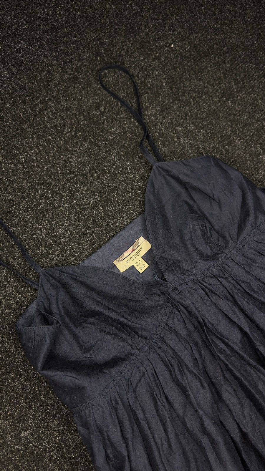 Burberry Burberry Dark Blue Blend Dress Flowy Midi Size S Size S / US 4 / IT 40 - 7 Thumbnail