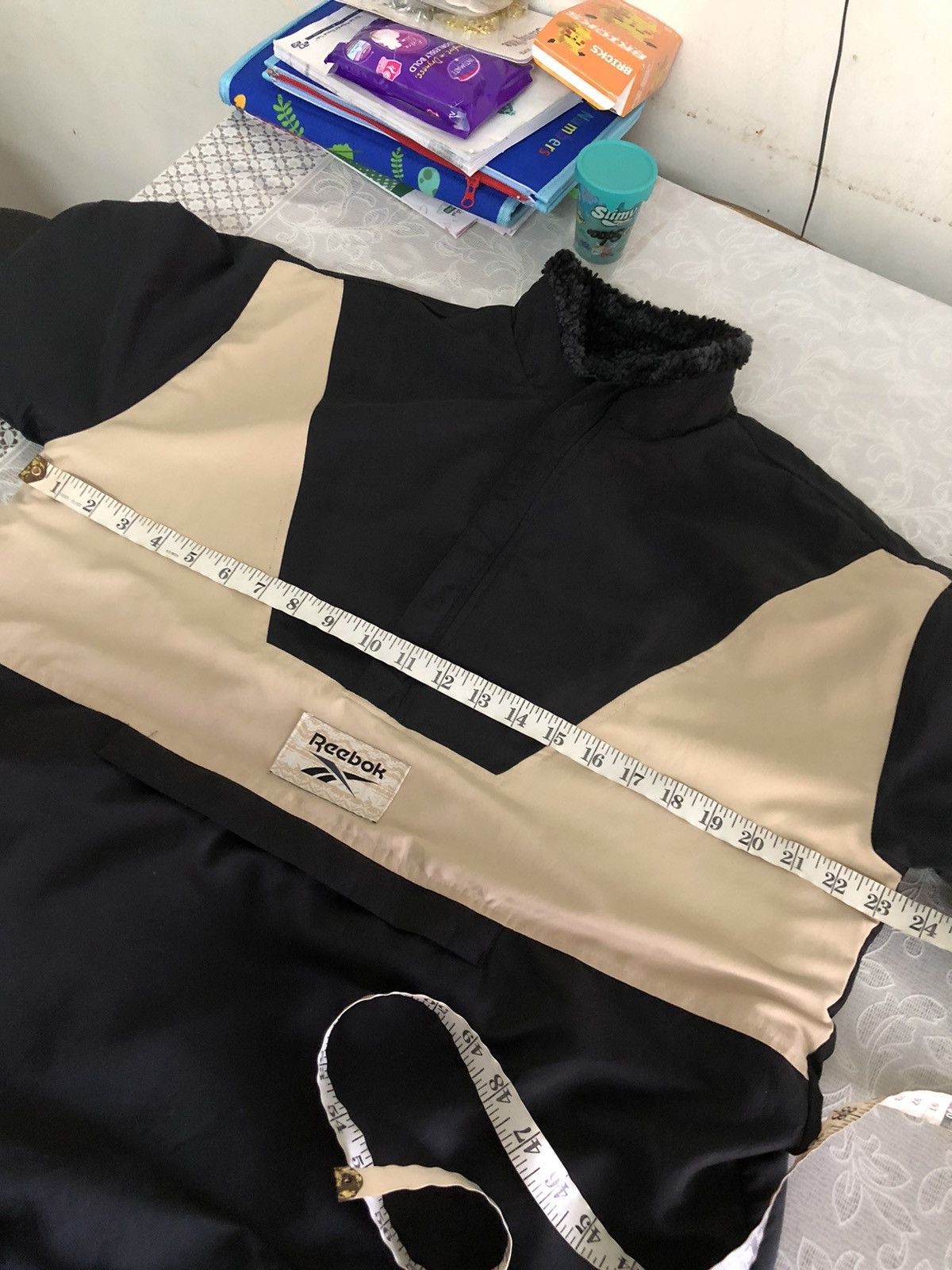 Reebok Vintage Y2K Reebok Reversible Fleece Sherpa Half Zip Jacket Size US XL / EU 56 / 4 - 19 Thumbnail