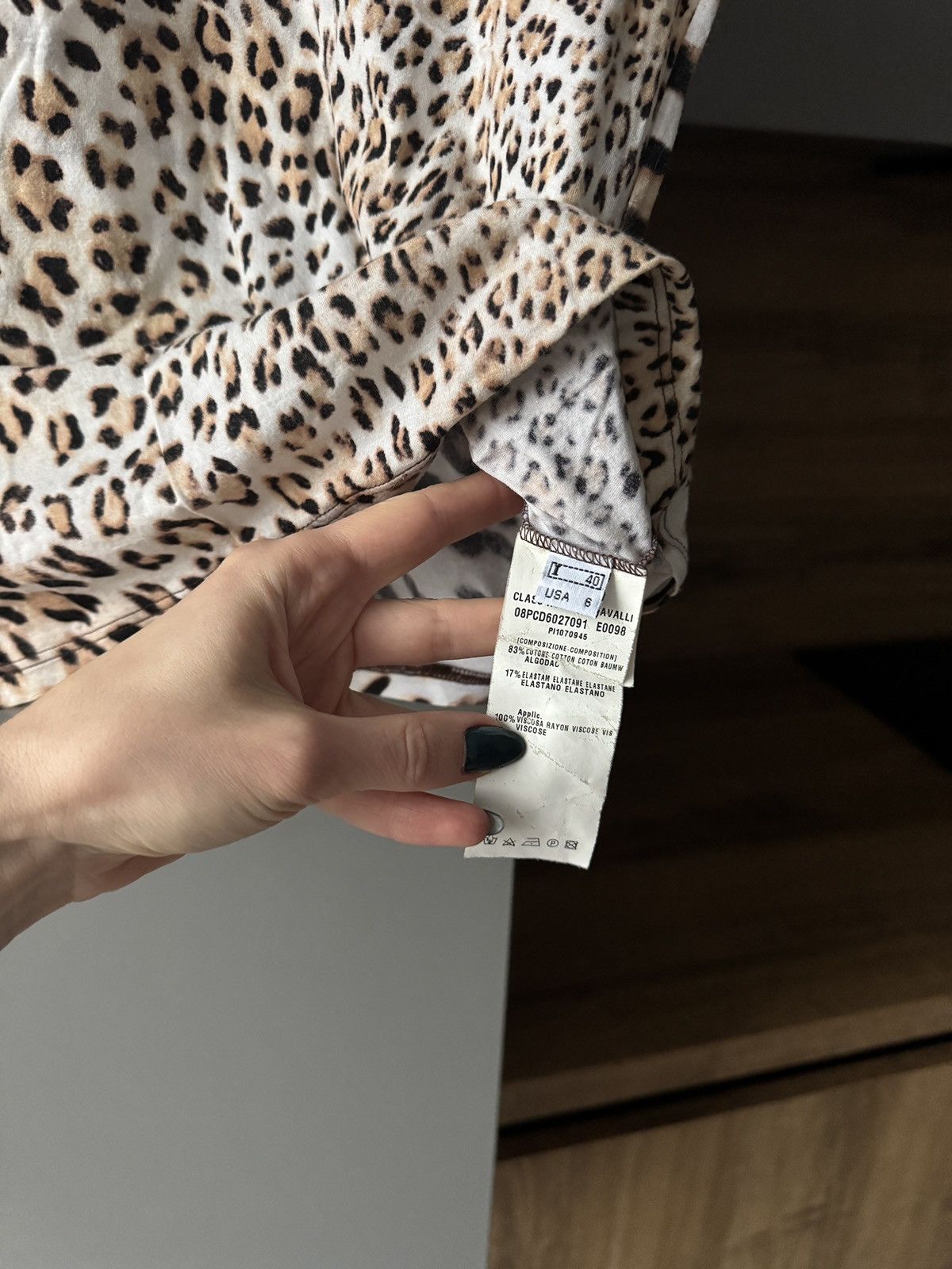 Cavalli Class Vintage Cavalli CLASS Leopard Print Polo T-Shirt Size S / US 4 / IT 40 - 6 Thumbnail