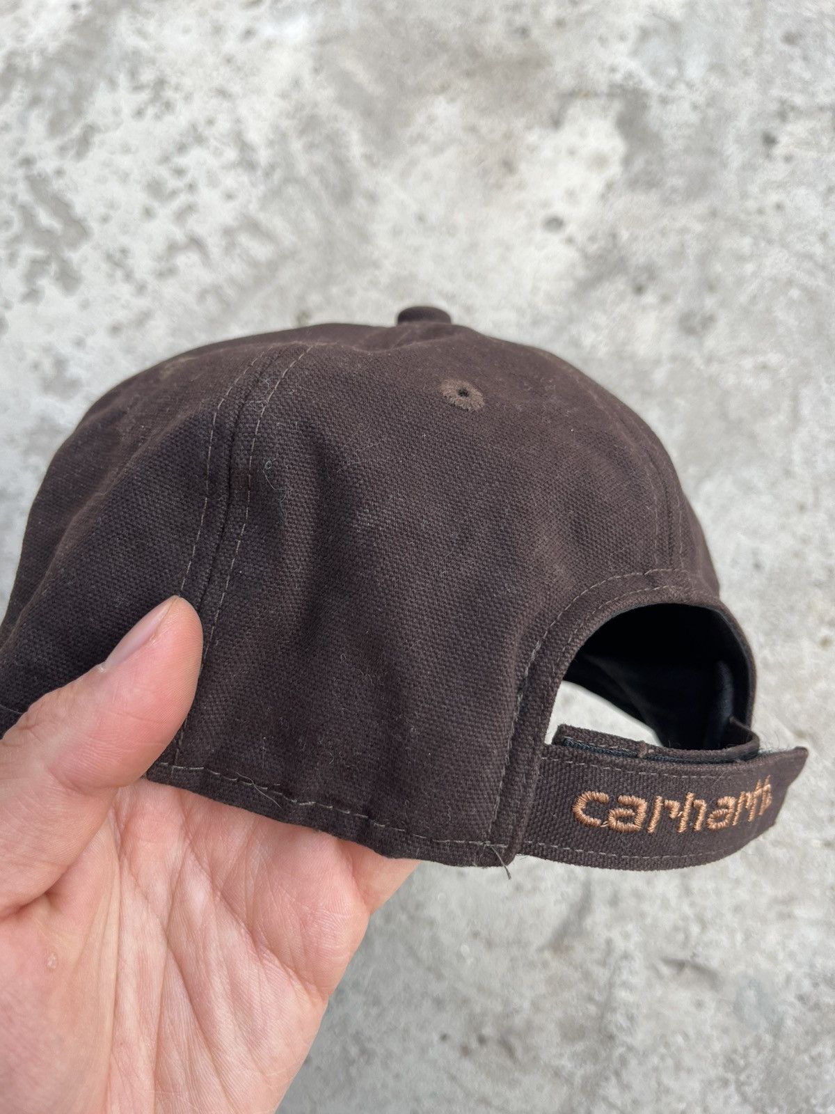 Carhartt Vintage Carhartt Brown Five Panel Streetwear Cap Hat Y2K Size ONE SIZE - 7 Thumbnail