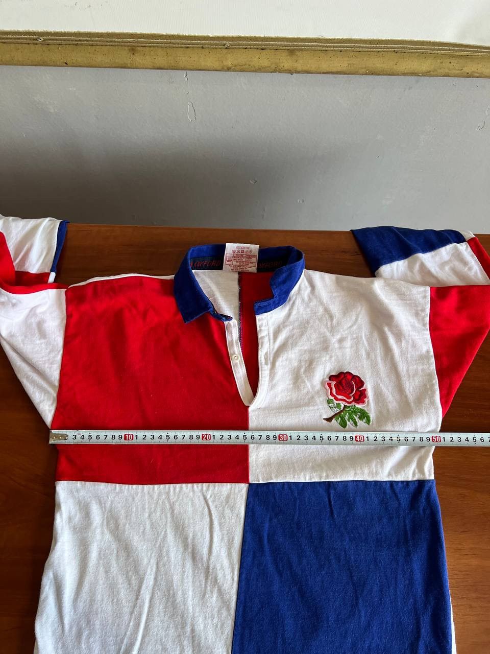 Vintage 1991 ENGLAND TEAM RUGBY UNION SHIRT JERSEY COTTON OXFORD M Size US M / EU 48-50 / 2 - 21 Thumbnail