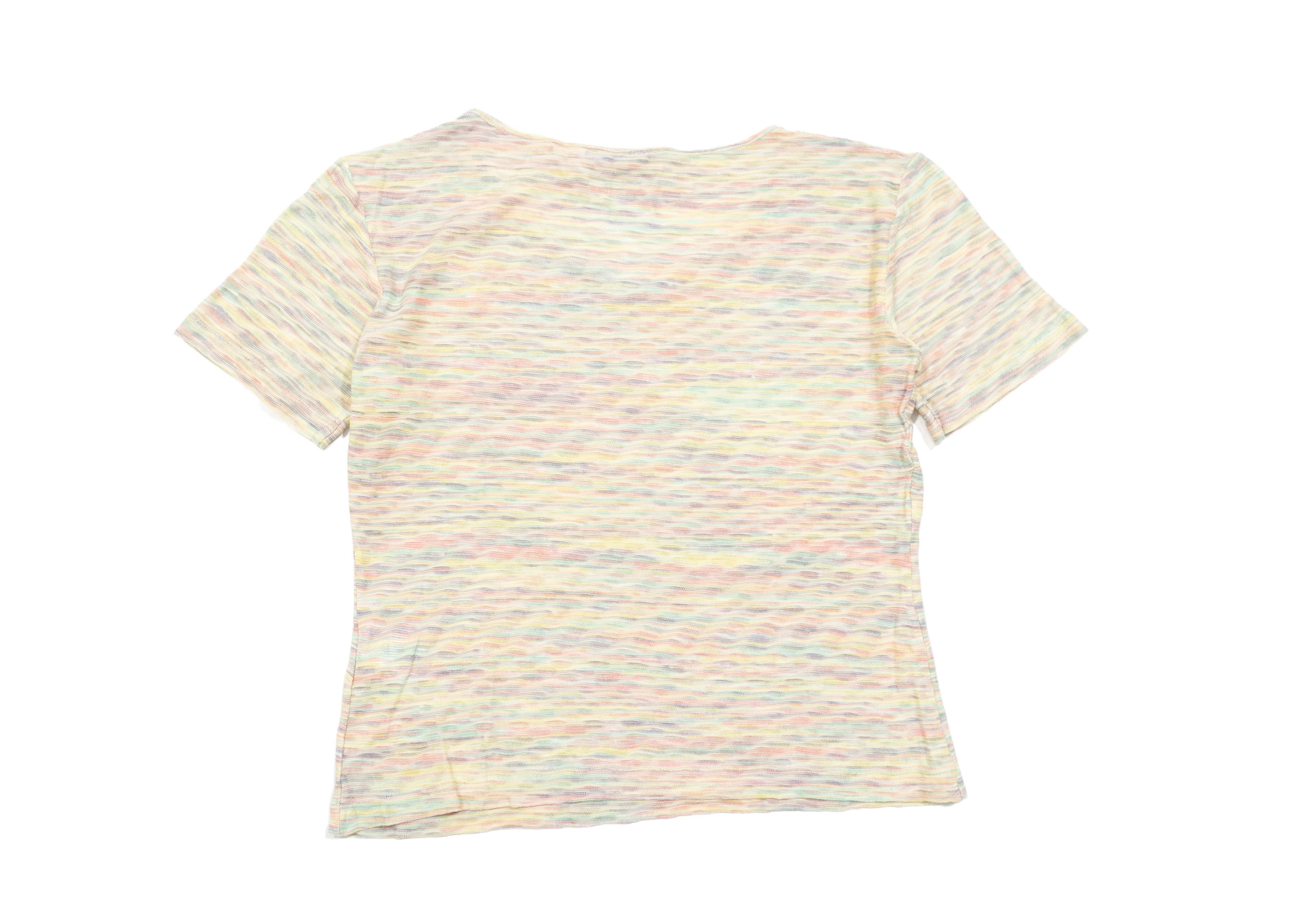 Missoni 90s Missoni Sport Space-Dye Melange Knit Top Y2K Size M / US 6-8 / IT 42-44 - 3 Thumbnail