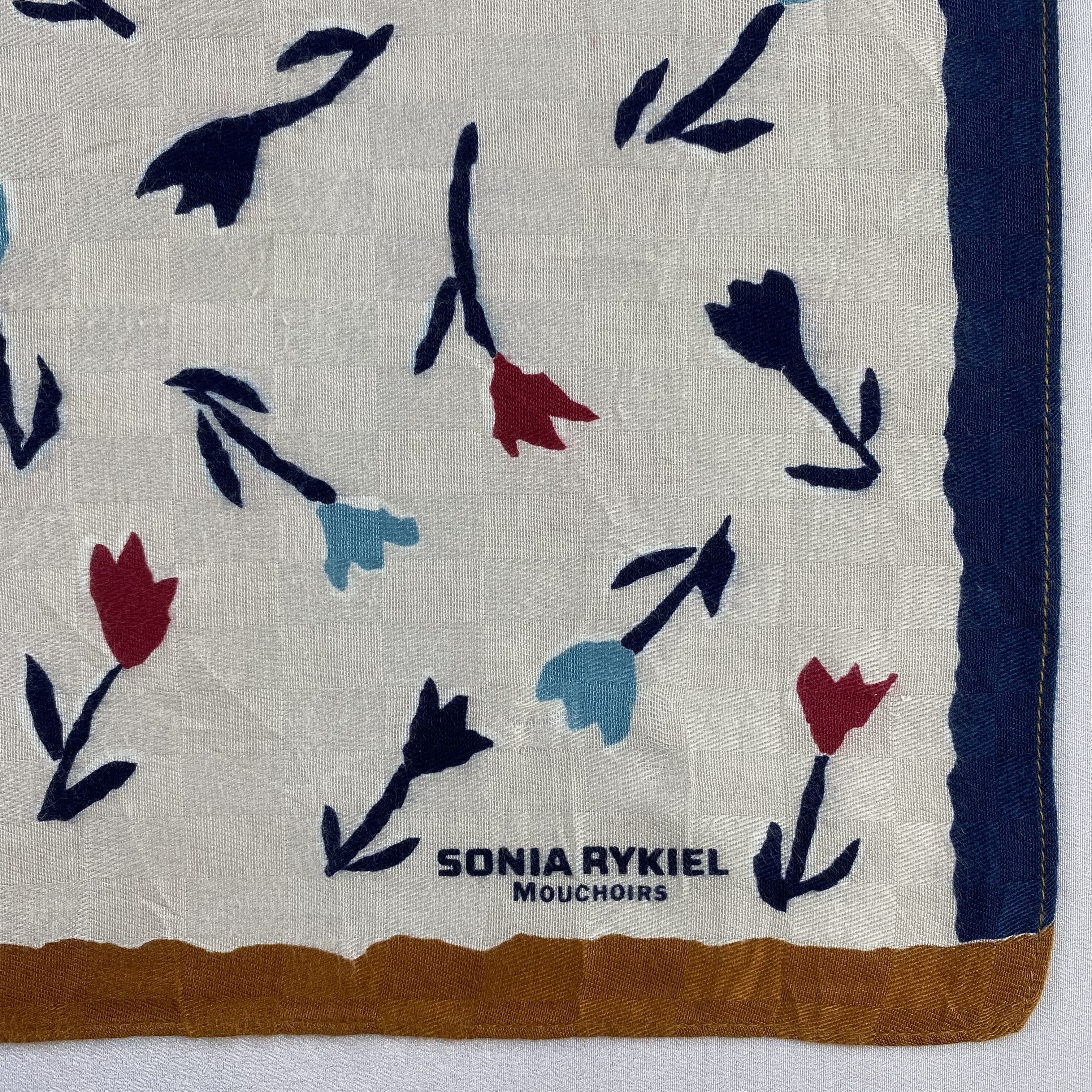 Vintage Sonia Rykiel Bandana/ Handkerchief / Neckerchief-P1215 Size ONE SIZE - 3 Thumbnail