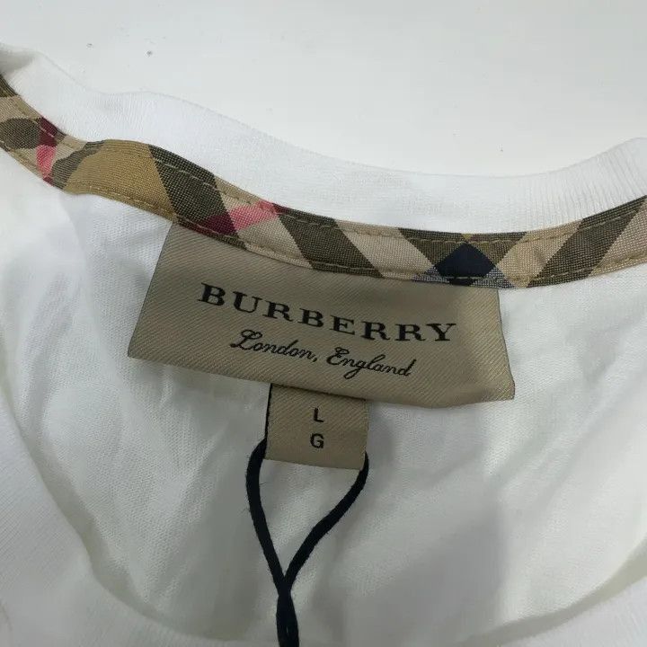 Burberry Burberry Burberry White Short Sleeve T-Shirt for Men-2507 Size US L / EU 52-54 / 3 - 9 Thumbnail