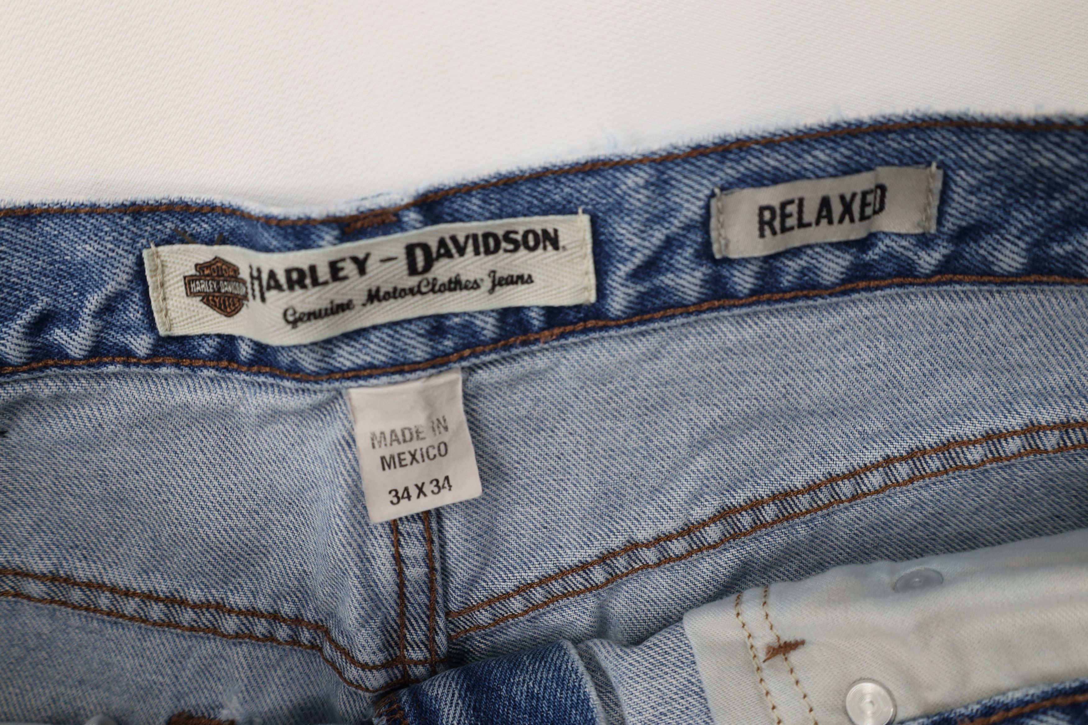 Harley Davidson Vintage Harley Davidson Motorcycles Relaxed Fit Denim Jeans Size US 34 / EU 50 - 8 Thumbnail