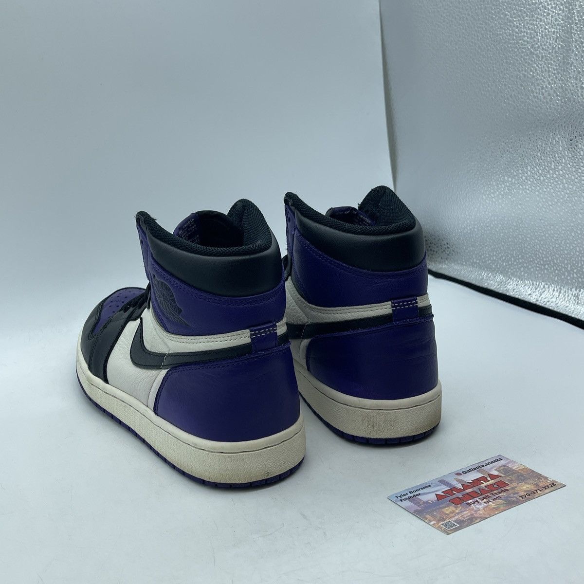 Jordan Brand Air Jordan 1 high court purple Size US 8.5 / EU 41-42 - 4 Thumbnail