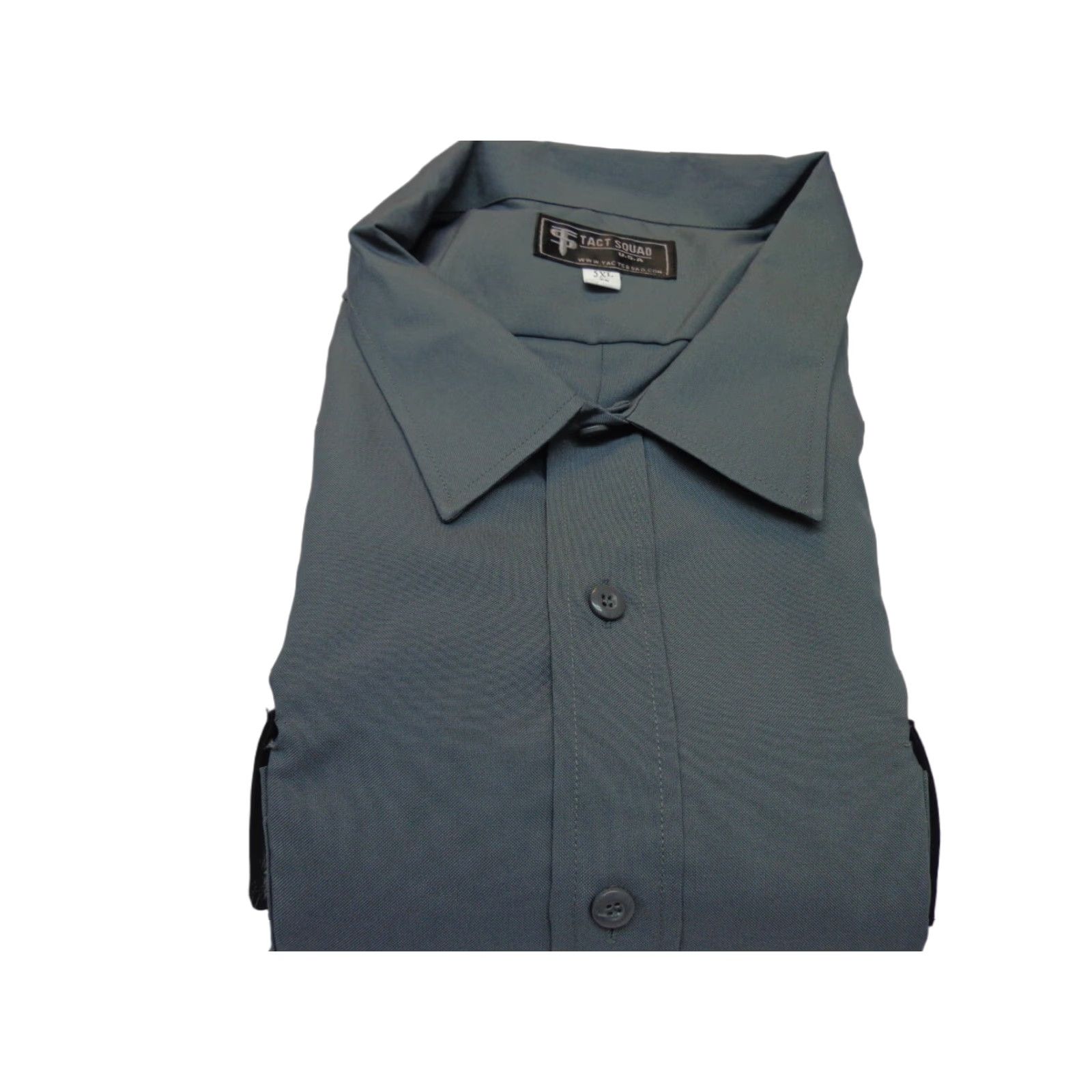 Vintage Tact Squad Shirt 5XL Gray Short Sleeve Uniform Men Size US XXL / EU 58 / 5 - 1 Thumbnail