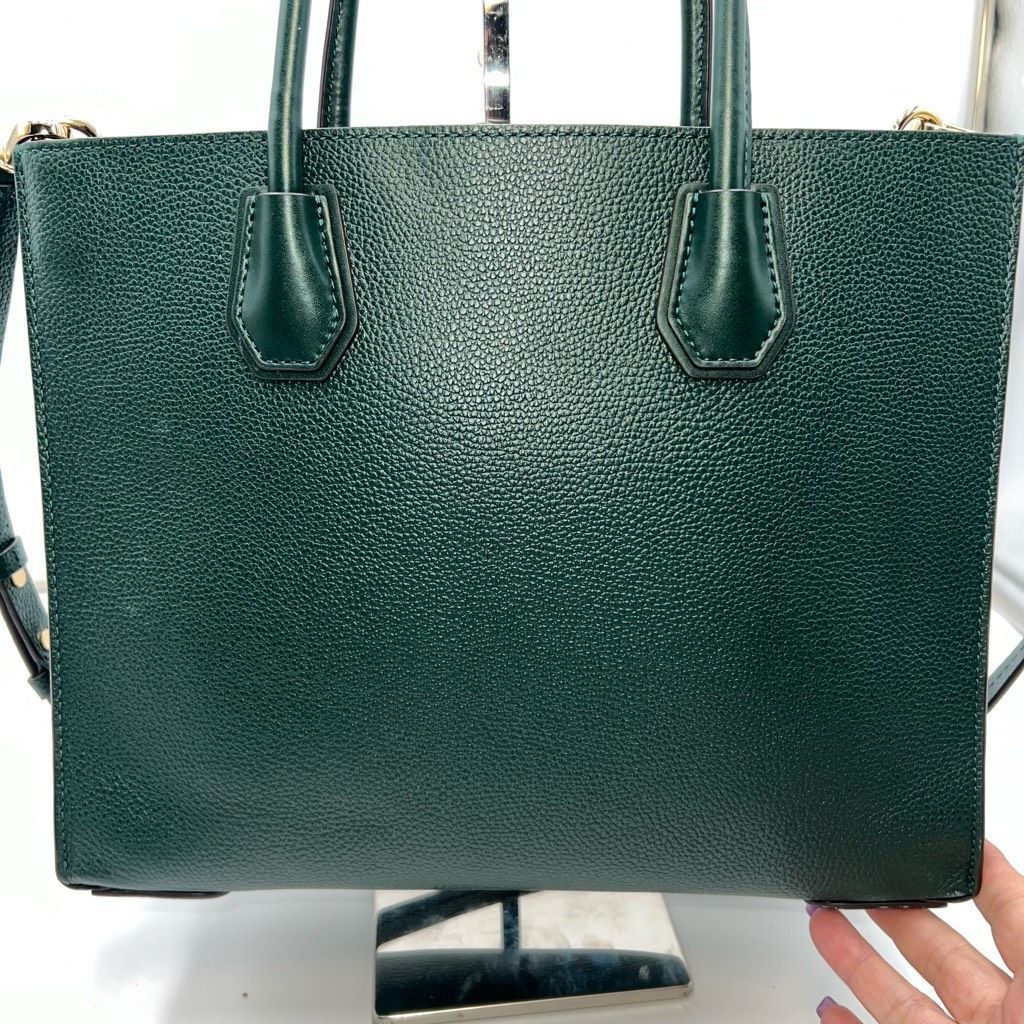 Michael Kors Michael Kors Mercer Large Saffiano Leather Tote Bag in Deep Green Size ONE SIZE - 4 Thumbnail