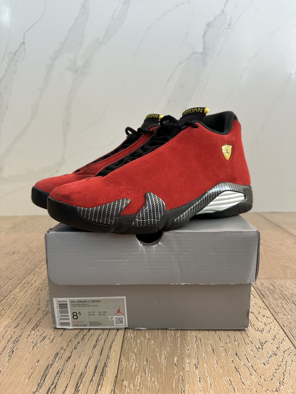 Jordan Brand Jordan 14 Retro Ferrari (2025) Size US 8.5 / EU 41-42 - 1 Thumbnail