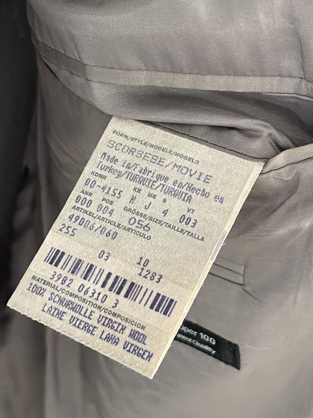 Hugo 🔥Vintage Hugo boss blazer grey classic jacket / sport coat Size 46R - 6 Thumbnail