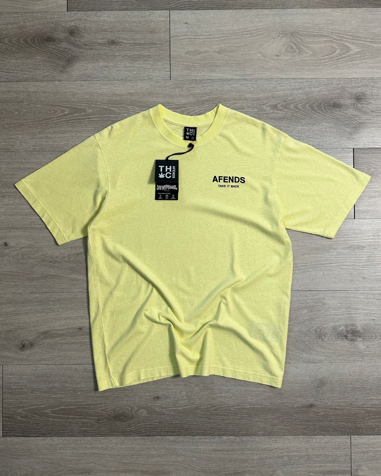 Afends BNWT Afends - Take It Back - Hemp Weed Yellow T-Shirt Medium Size US M / EU 48-50 / 2 - 2 Thumbnail
