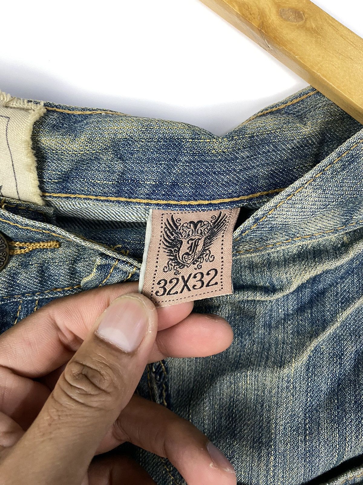 Japanese Brand × Vintage Vintage Fusai Denim Distressed Flared Size US 34 / EU 50 - 13 Thumbnail