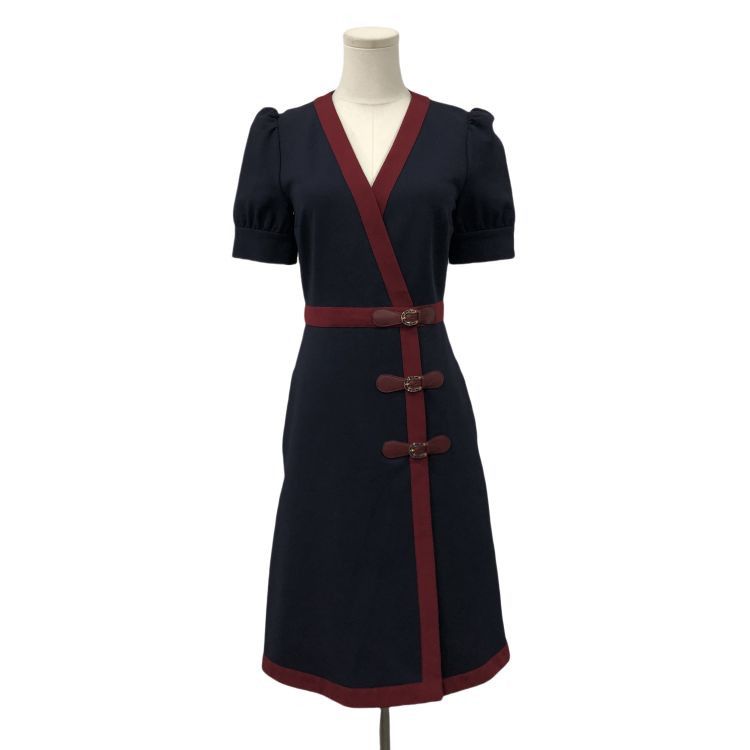 Gucci Gucci Leather Buckle Trim Dress Size S Size S / US 4 / IT 40 - 1 Thumbnail