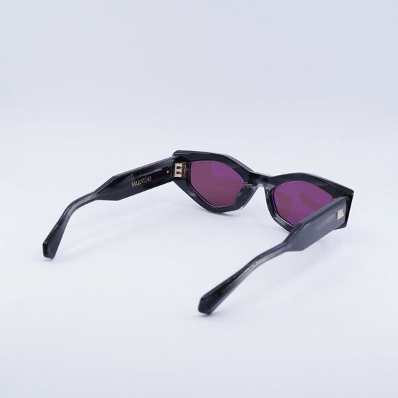 Valentino Valentino V-TRE VLS-101A Sunglasses Shiny Black Cat Eye Size ONE SIZE - 4 Thumbnail