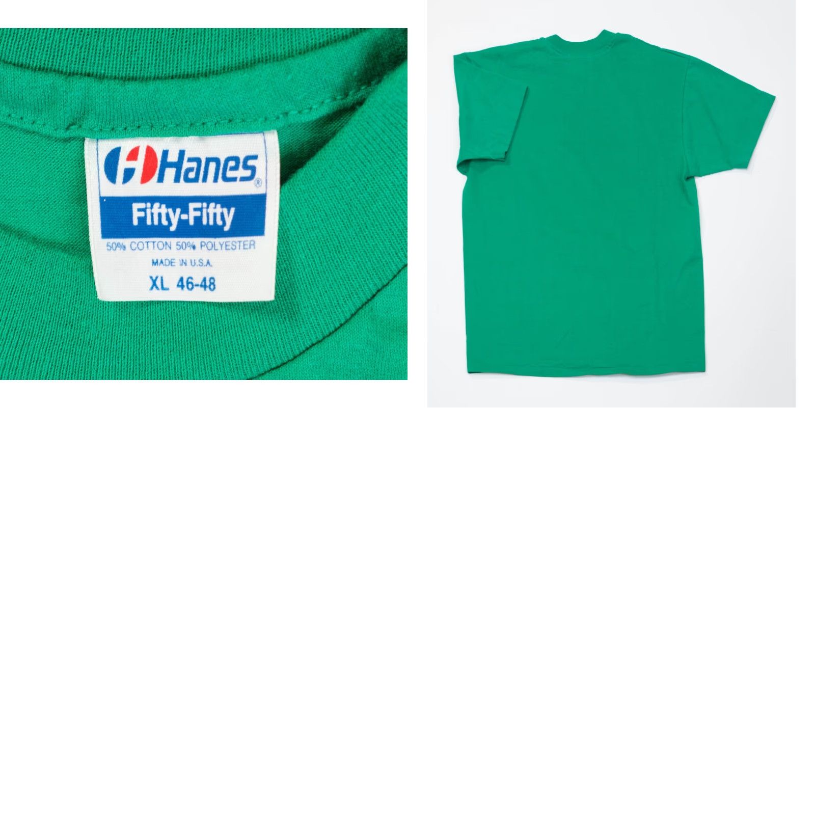 Hanes VINTAGE Hanes T-Shirt Men XL Green 90s Soccer Fest Crew Neck Short Sleeve 1990s Sports Logo MT Prospect Size US XL / EU 56 / 4 - 8 Thumbnail
