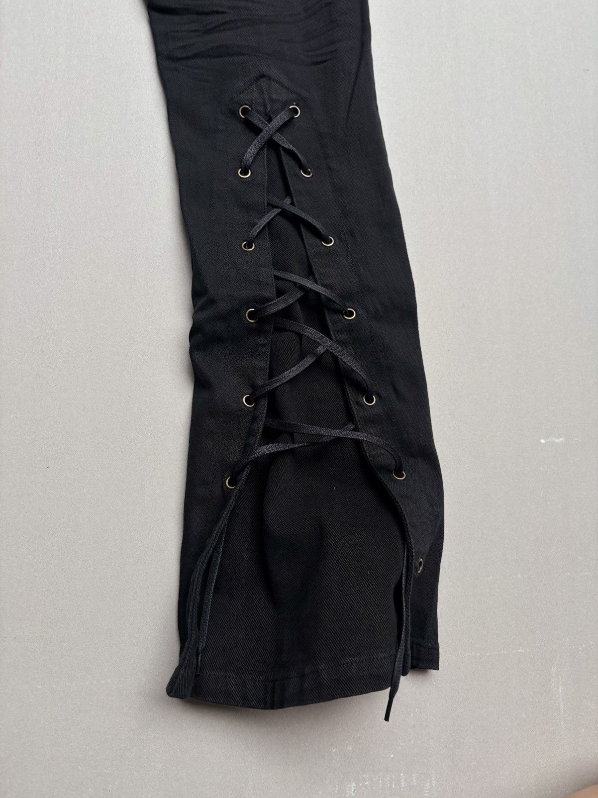 Tornado Mart Lace up flare jeans Size US 27 - 7 Thumbnail