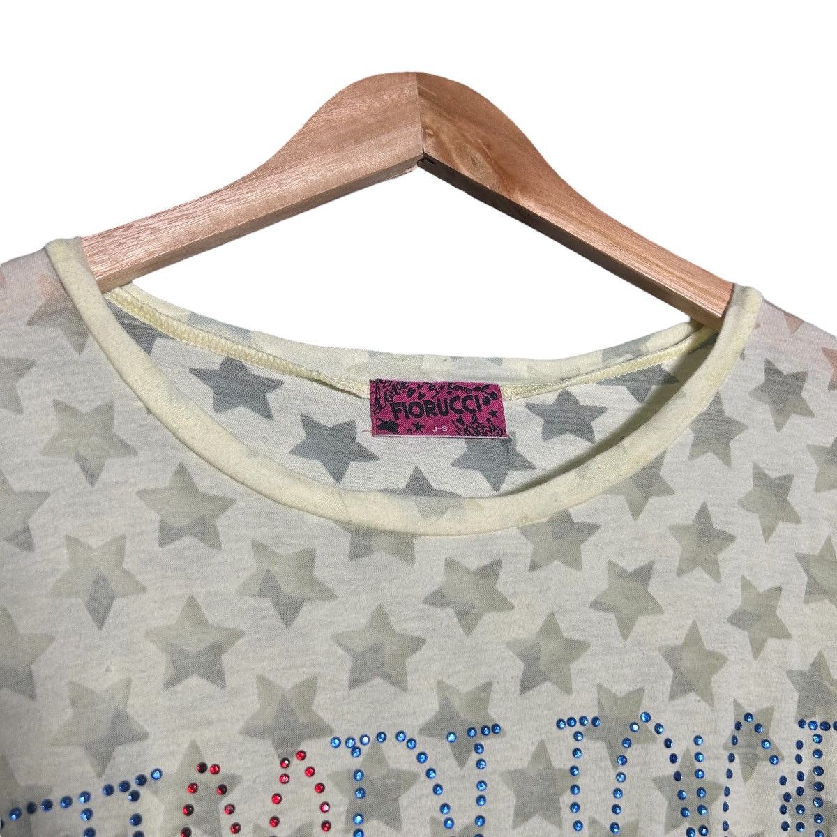 Fiorucci Florucci Big Logo Star Monogram See-through Tshirt Size L / US 10 / IT 46 - 4 Thumbnail