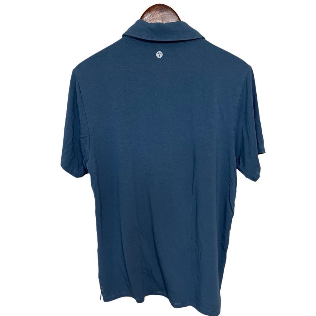 Born Fly Free Fly Men’s Performance Bamboo Polo Shirt – Blue, Size Sm Size US S / EU 44-46 / 1 - 2 Thumbnail