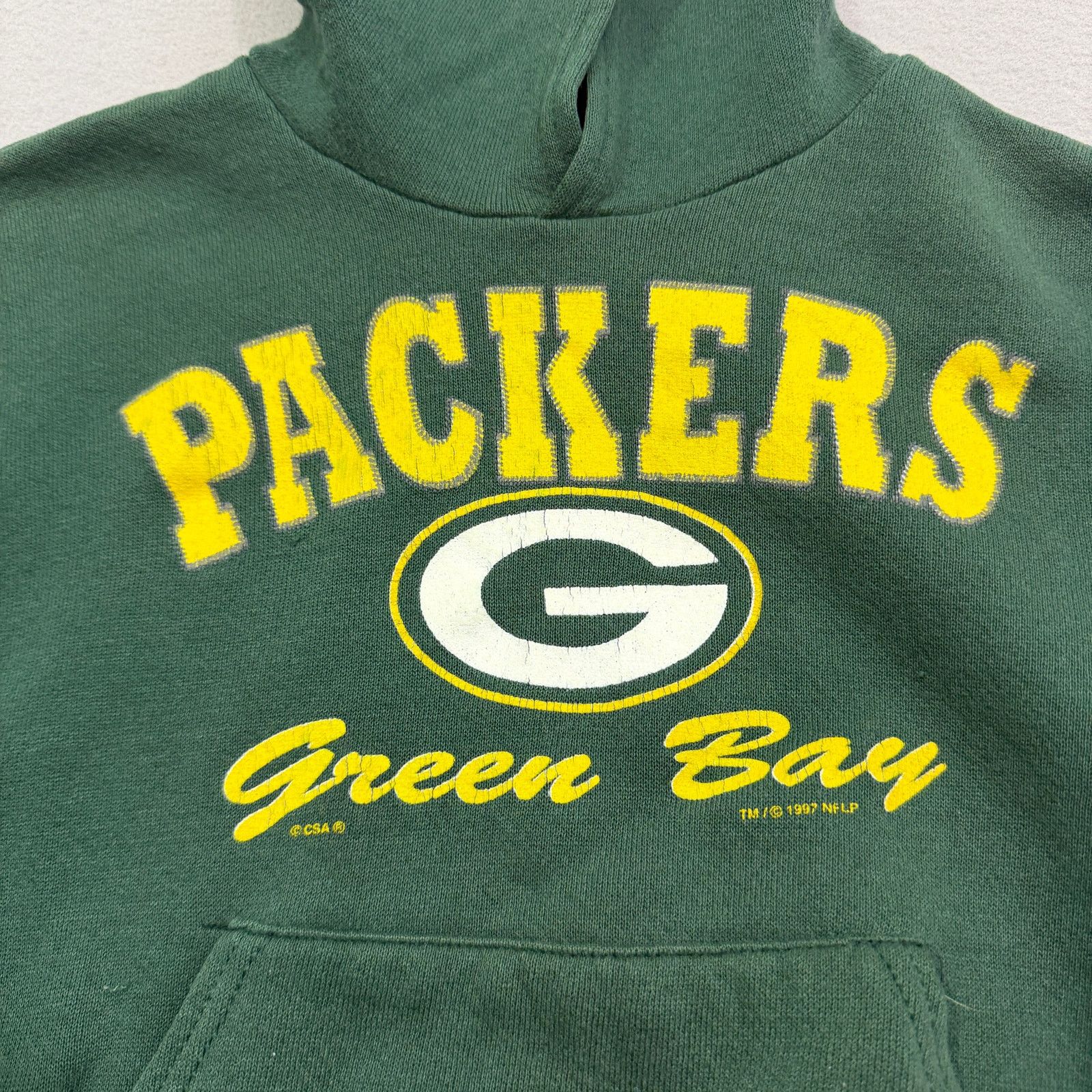 Vintage Vintage Green Bay Packers Hoodie Kids Size 8 Green Yellow Size US XXS / EU 40 - 3 Thumbnail
