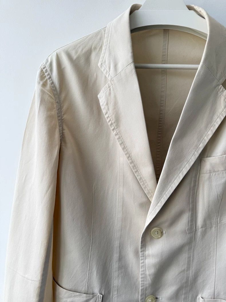 Yohji Yamamoto Yohji Yamamoto Yohji Yamamoto Y's Beige Suit Jacket Size US L / EU 52-54 / 3 - 4 Thumbnail