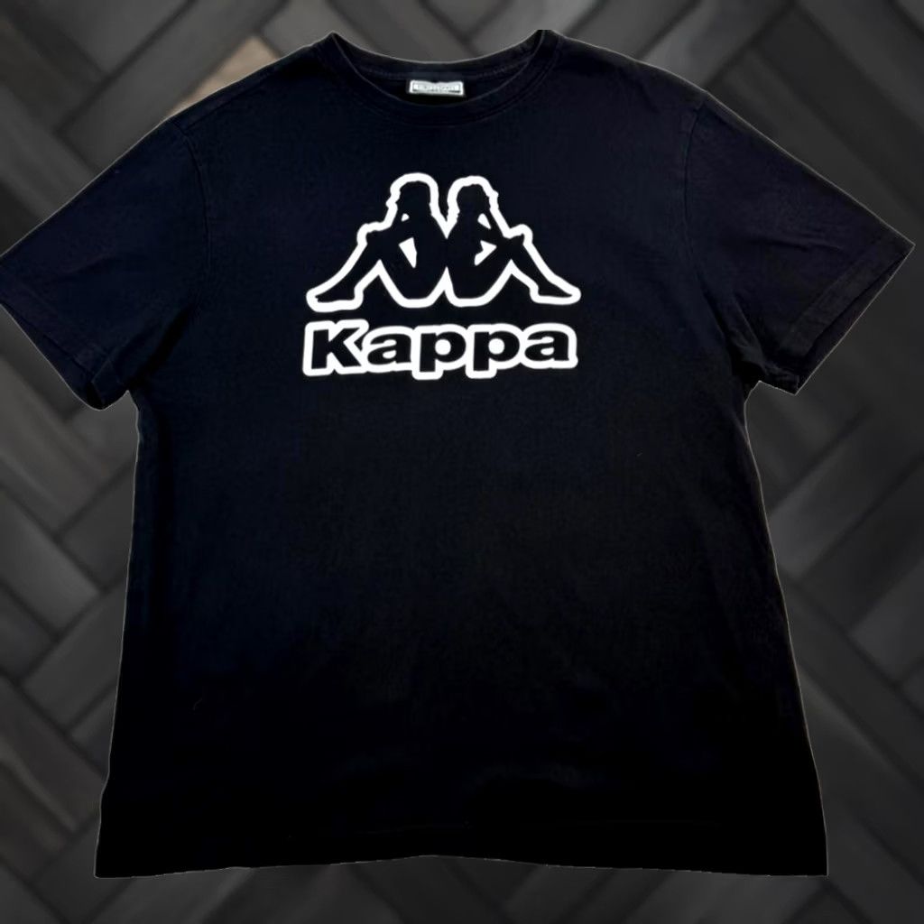 Kappa Kappa Black Logo T-Shirt Men XL Crewneck Short Sleeve Size US XL / EU 56 / 4 - 1 Thumbnail