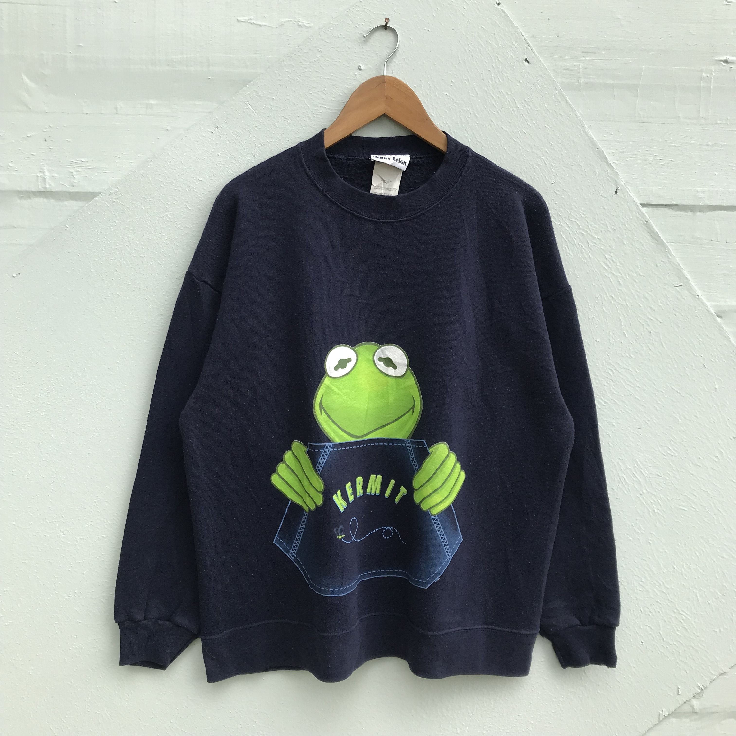 Disney Vintage Kermit Jerry Leigh Pullover sweater Size US L / EU 52-54 / 3 - 1 Thumbnail