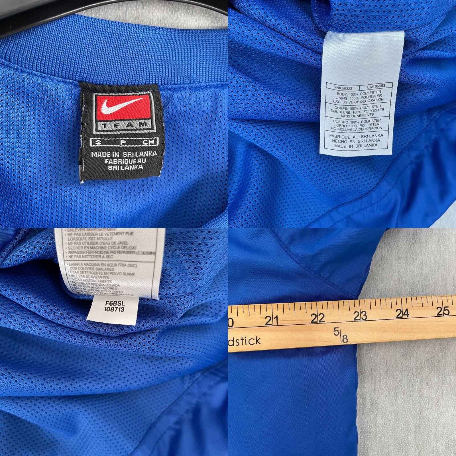 Nike Nike Team Windbreaker Soccer Academy IMG Lined Polyester Blue Small Adult Mens Jacket Pullover Band Collar Regular Size S Size US S / EU 44-46 / 1 - 8 Thumbnail