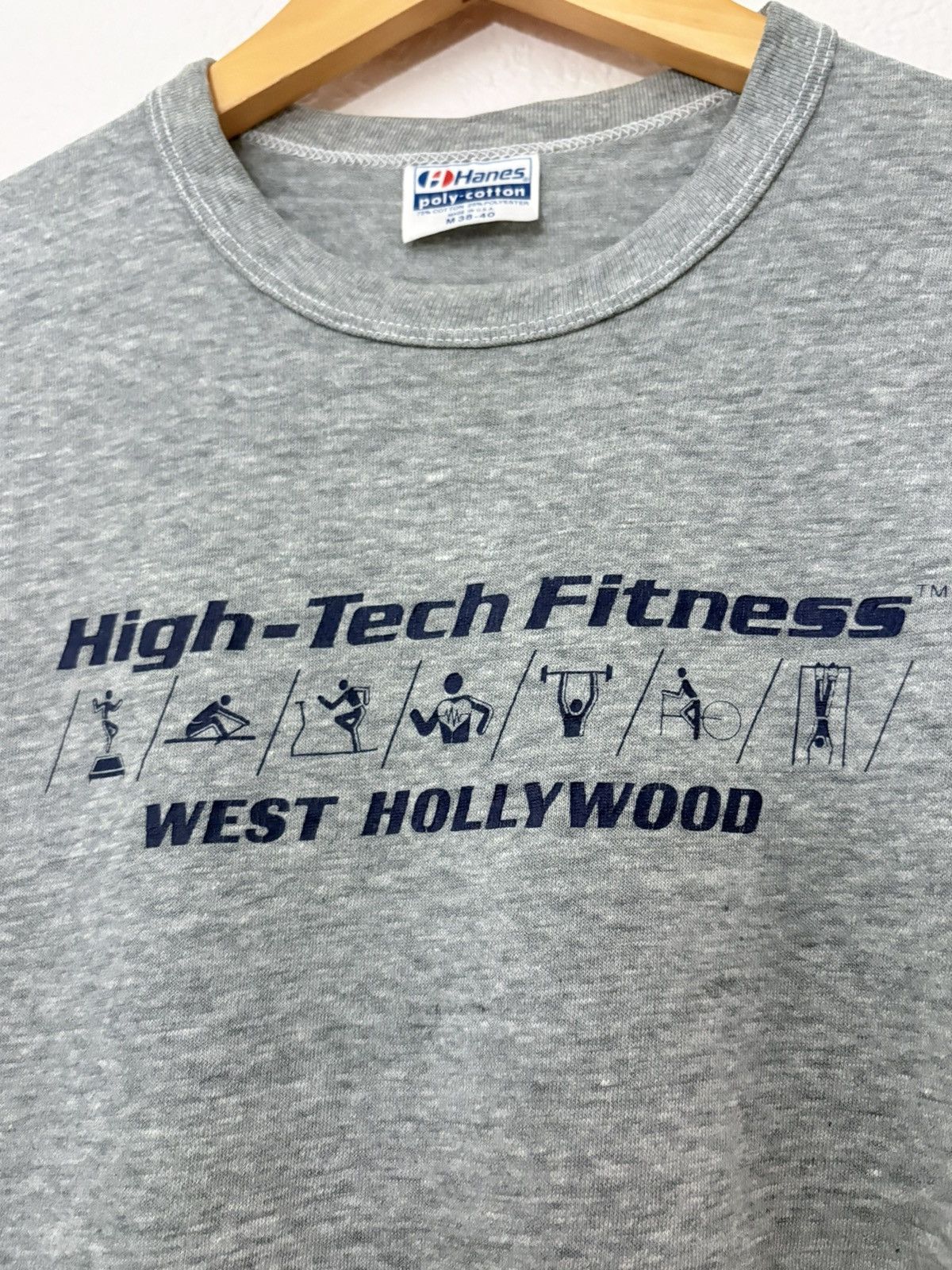 Vintage 80’s Hollywood High Tech Fitness 50/50 Vintage Tee Size US M / EU 48-50 / 2 - 3 Thumbnail