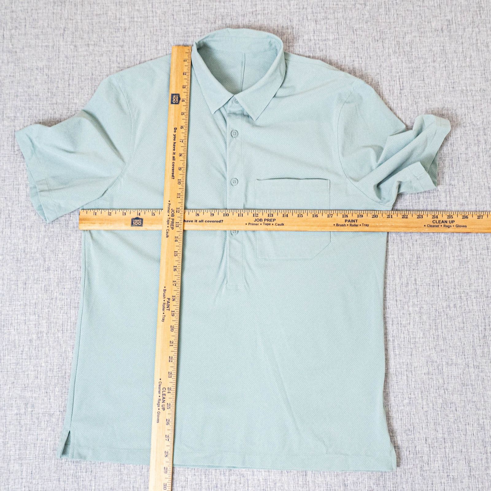 Lululemon Lululmon Woven air Popover Shirt Short Sleeve Silver blue Size US M / EU 48-50 / 2 - 7 Thumbnail