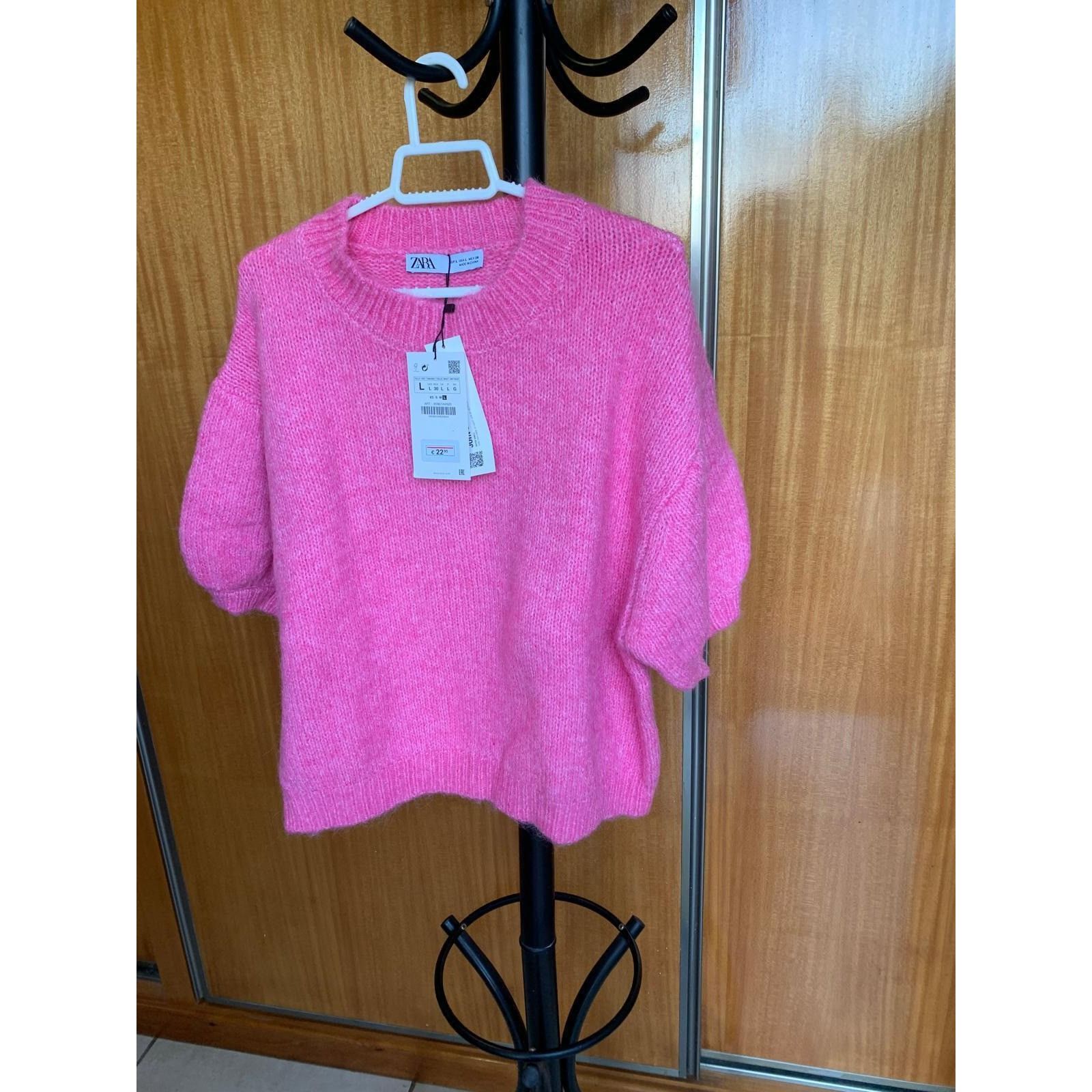 Zara ZARA NEW WOMAN PUFF SLEEVES SOFT FEEL KNIT SWEATER ALL SIZES Size L / US 10 / IT 46 - 5 Thumbnail