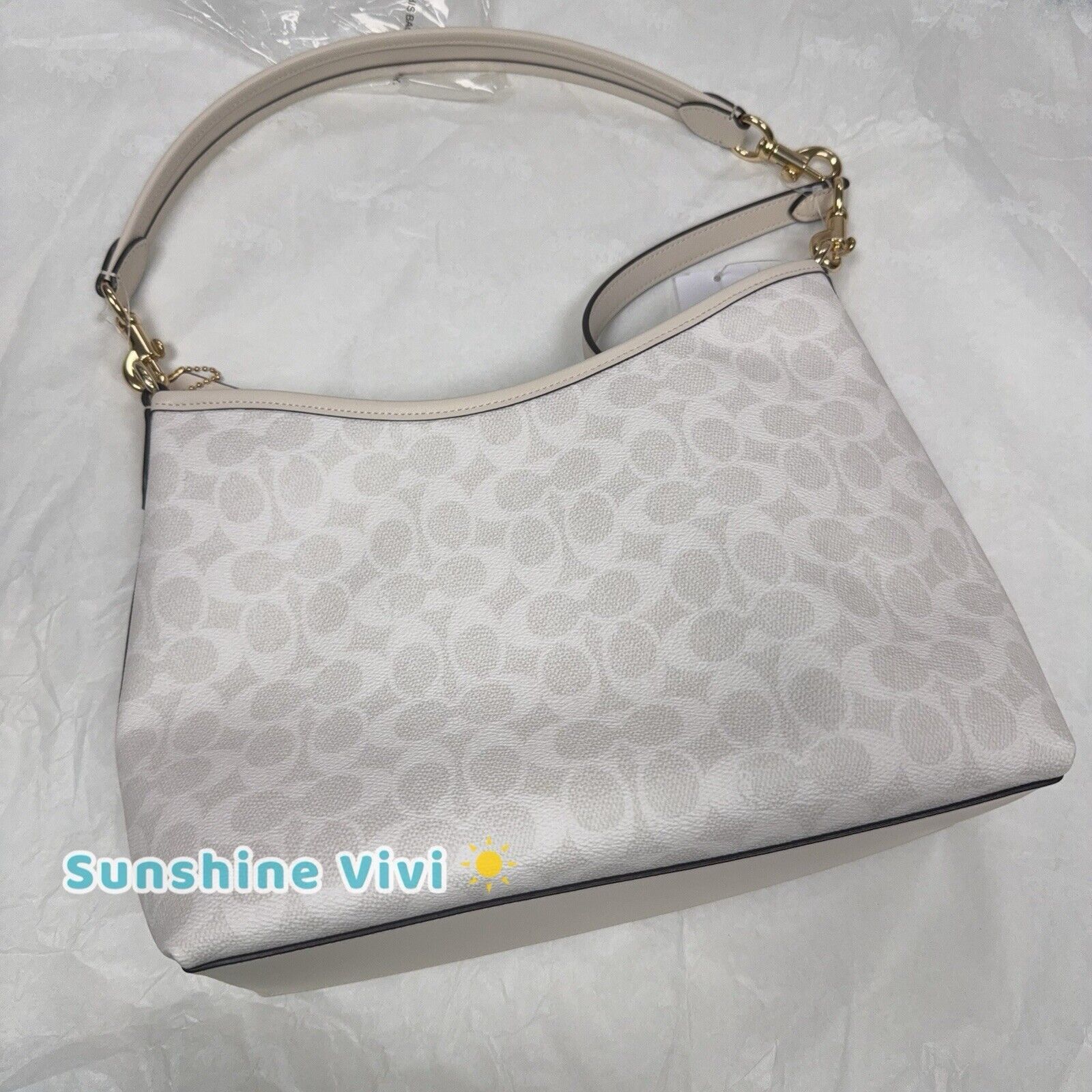 Coach NWT Coach Laurel Shoulder Bag CV975 White /Chalk Size ONE SIZE - 10 Thumbnail