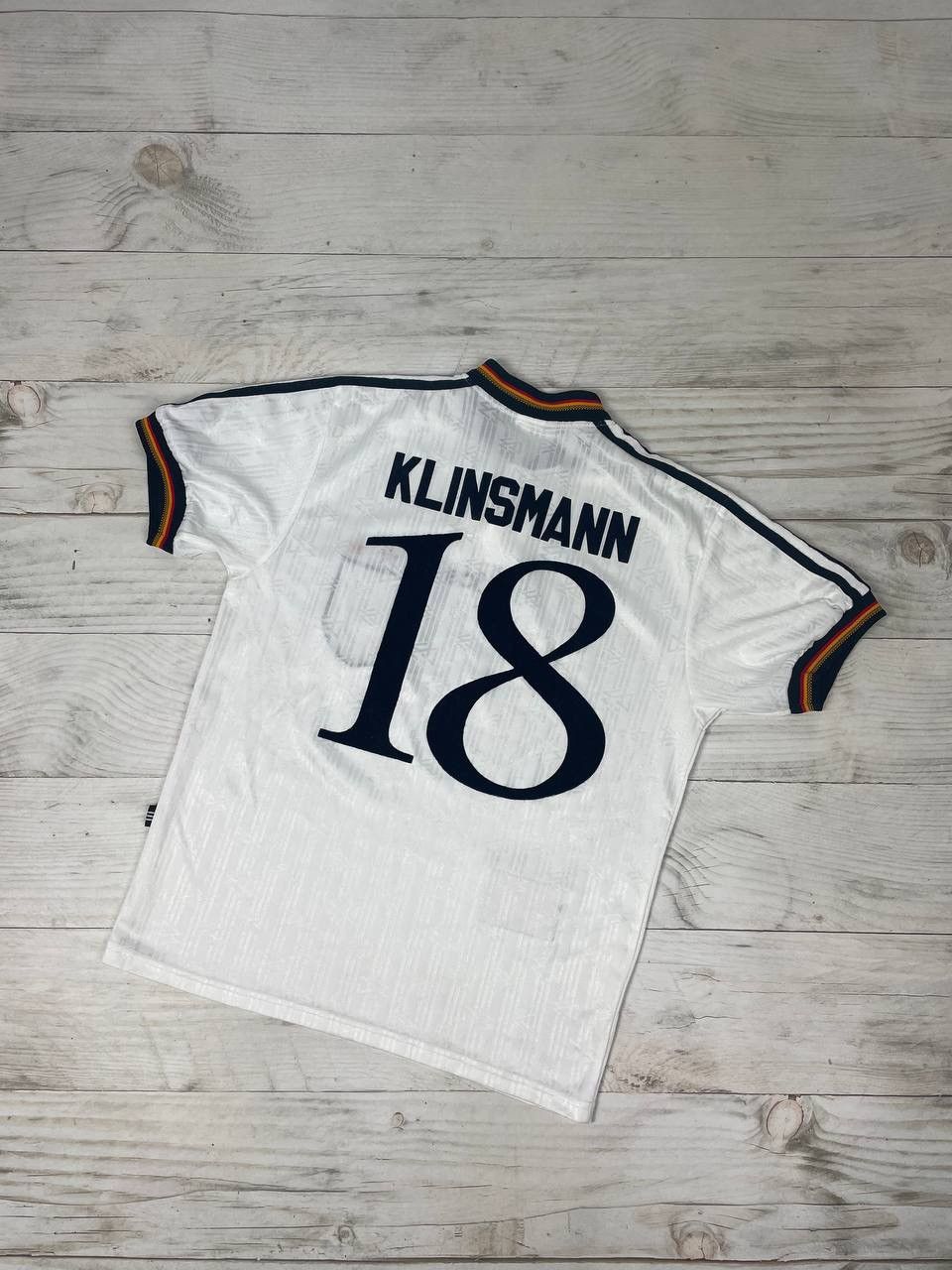 Adidas Adidas Germany 1996 Home Klinsmann #18 Shirt Soccer Jersey Size US S / EU 44-46 / 1 - 1 Thumbnail