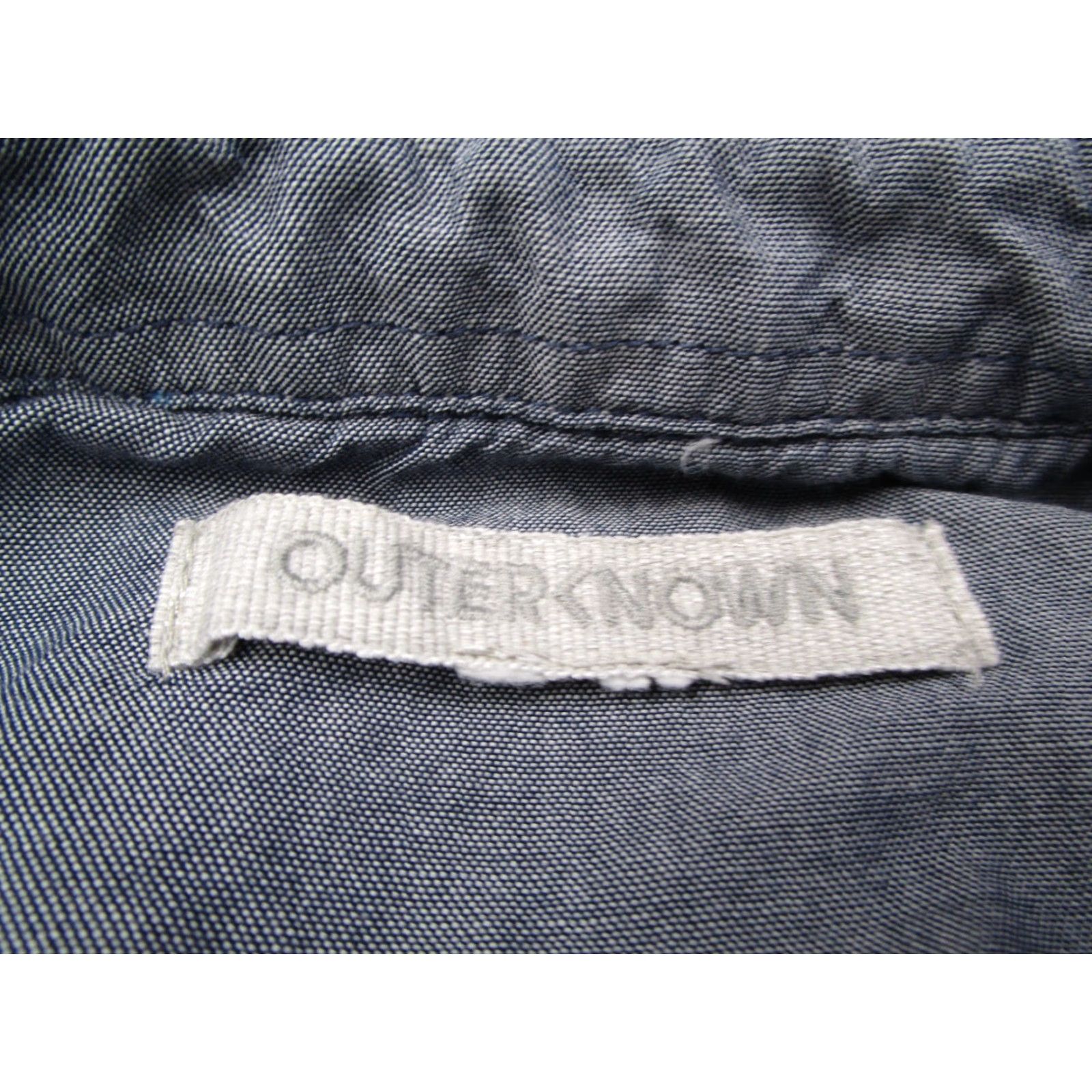 Outerknown VINTAGE Outerknown Men's Shirt Long Sleeve Button-Up Plaid Cotton Casual Fall Spring Summer Winter Blue Regular Size US M / EU 48-50 / 2 - 2 Thumbnail