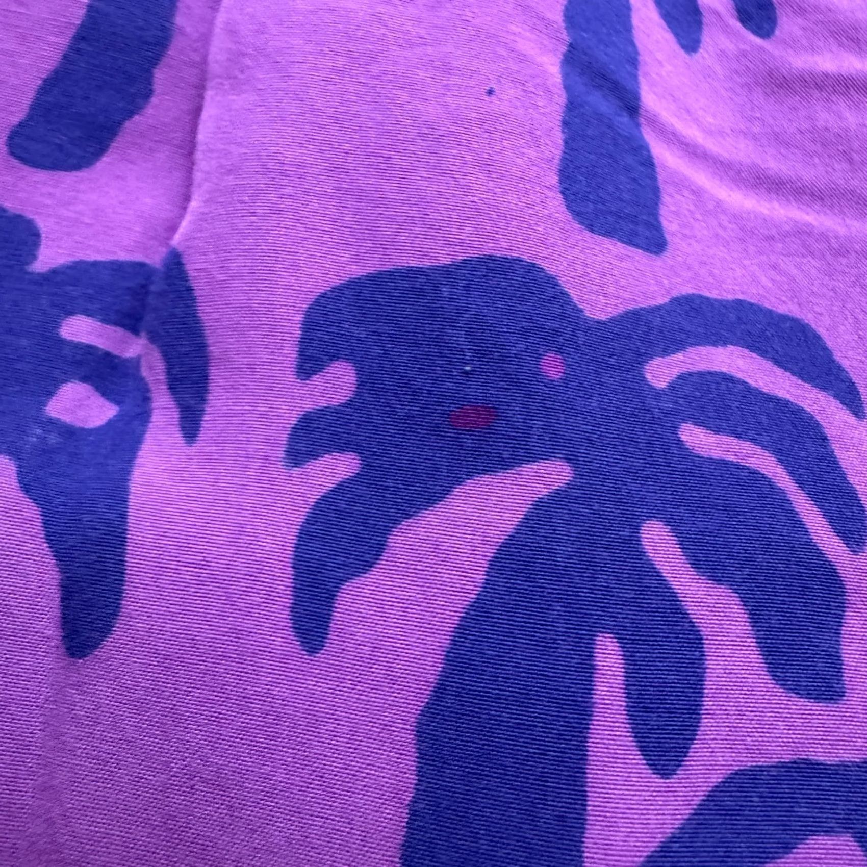 Vintage VINTAGE Tropical Tantrum Dress Womens XS Midi Black Bohemian Hawaiian Tropical 90s Purple Palm Trees Short Sleeve Crew Neck Mini Fashion Size XS / US 0-2 / IT 36-38 - 4 Thumbnail
