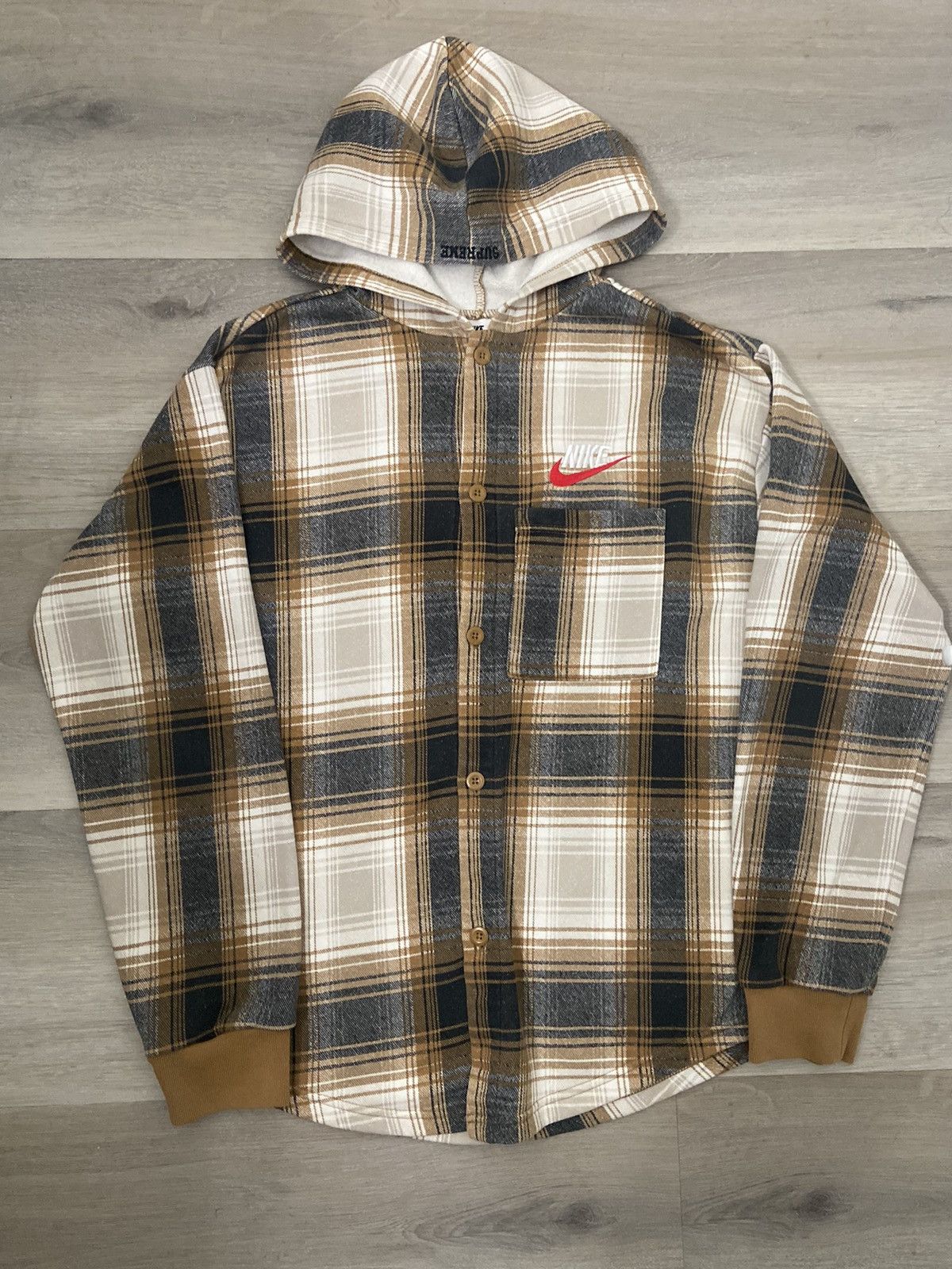 Supreme-Nike-Plaid-Hooded-